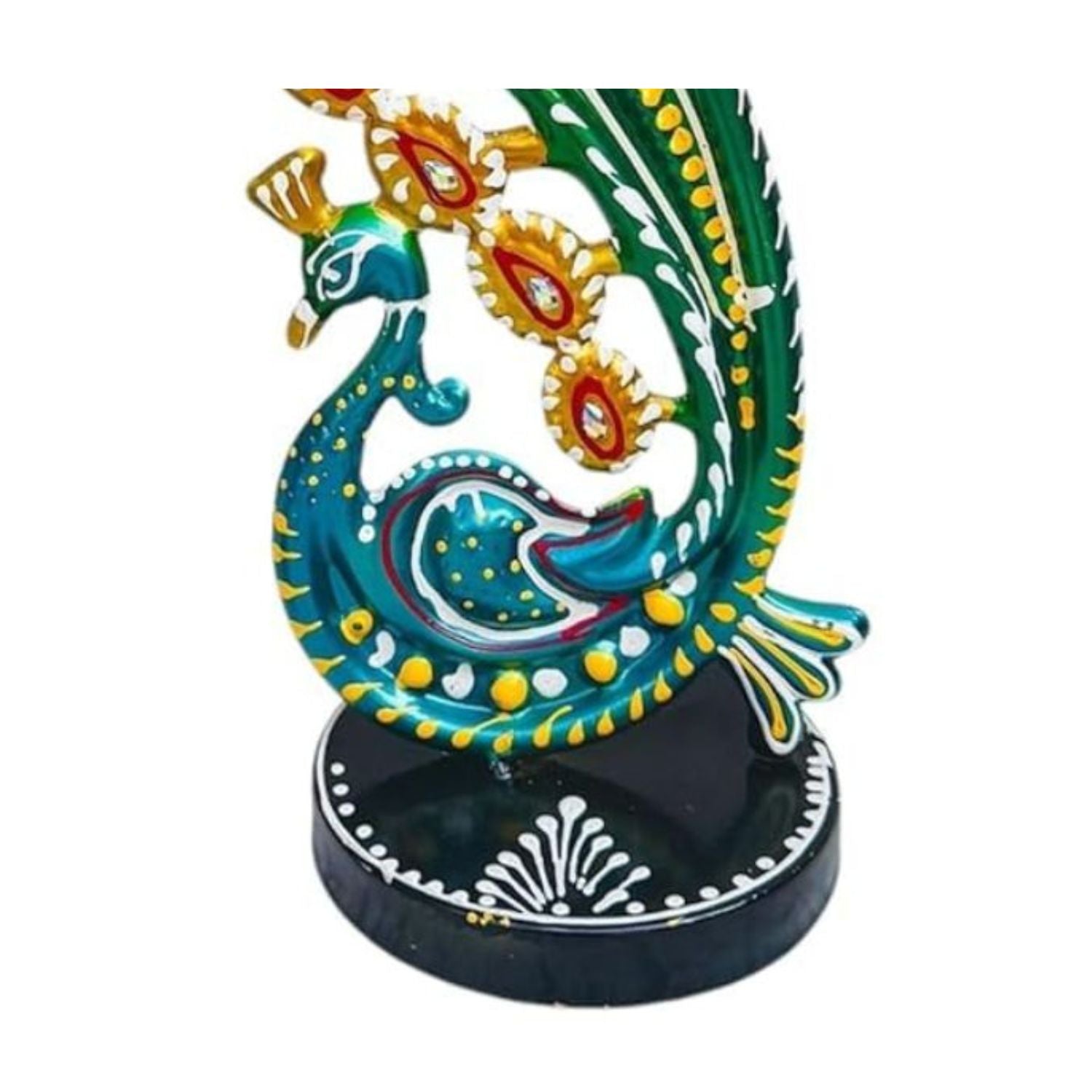 Peacock Tealight Holder 4 Slot Metal Home - Apkamart #Style_Design 2
