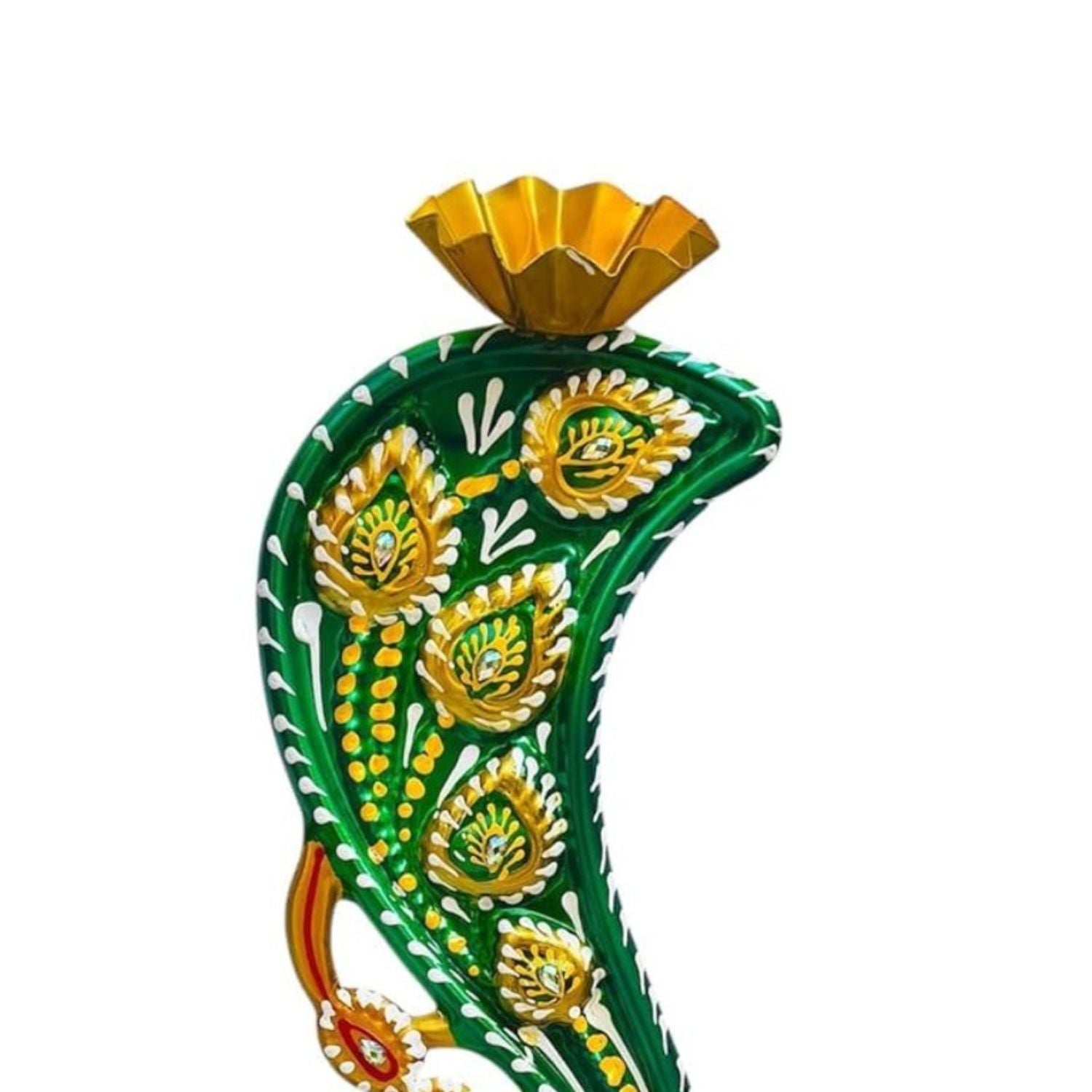 Peacock Tealight Holder 4 Slot Metal Home - Apkamart #Style_Design 2