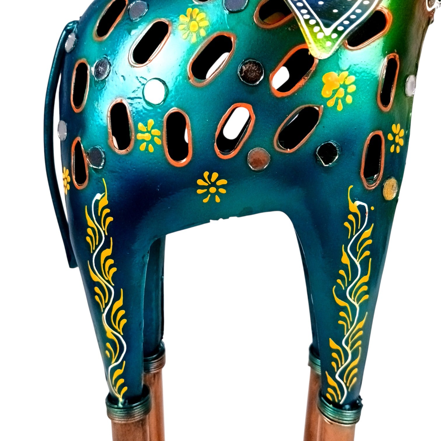 Elephant Candle Holder | Decorative Tealight Holders for Home Decor | Candle Stand for Living Room, Bedroom, Festive Decoration & Gifting - 24 Inch (Set Of 2) - Apkamart