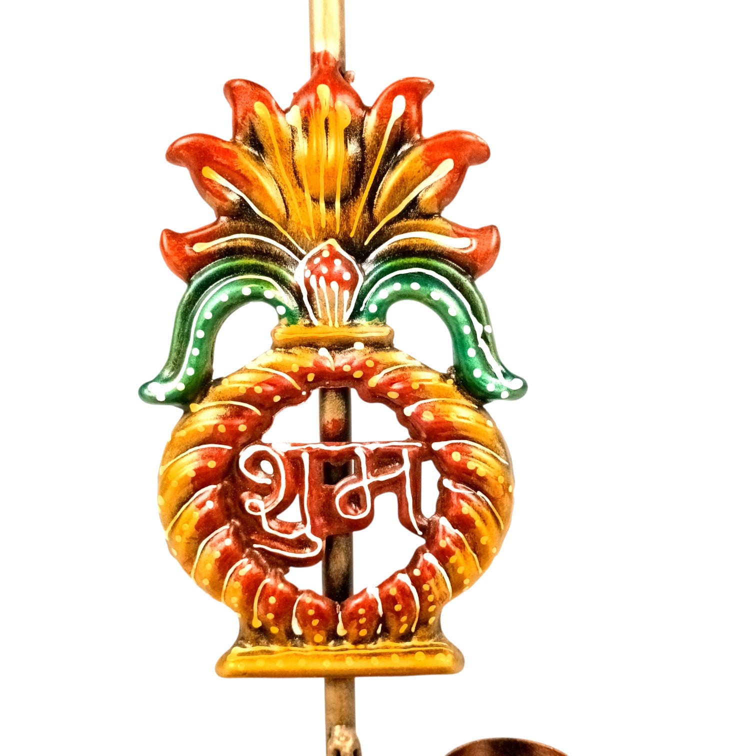 Candle Holder Shubh & Labh Combo | Decorative Tealight Holders for Home Decor | Festival Candle Stand for Living Room, Puja Room & Gifting - 12 Inch (Set of 2) - Apkamart