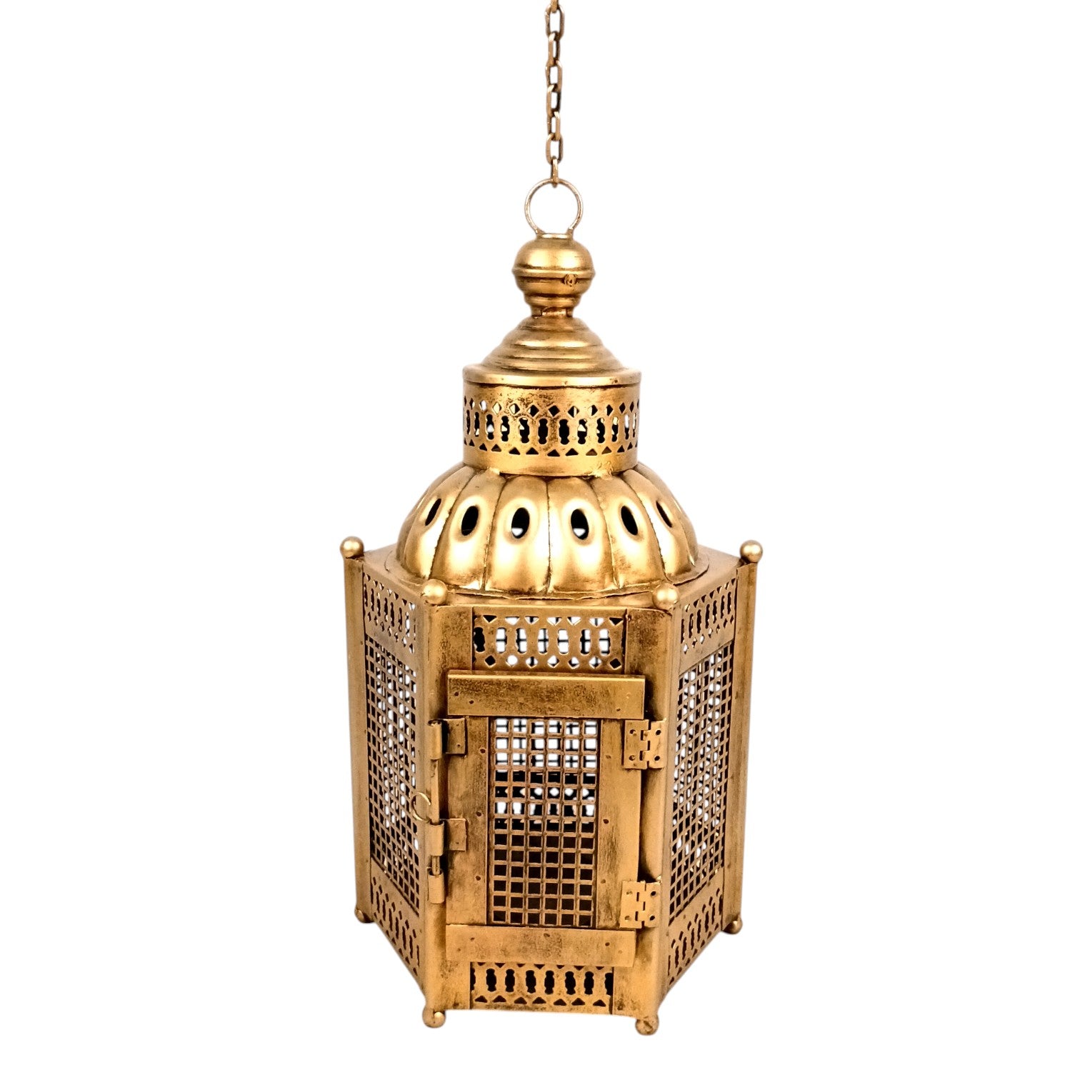 Tealight Holder with Carvings | Decorative Hanging Candle Holder for Home Decor, Living Room & Festive Decoration | Wall Hanging Tealight Holder - 30 Inch - Apkamart