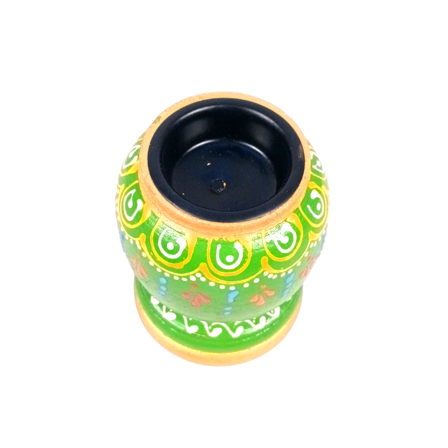 Handmade Candle Holder | Decorative Candle Stand for Home Decor, Living Room, Festive & Diwali Decoration | Tea Light Holder for Gift & Table Centerpiece - 4 Inch - Apkamart