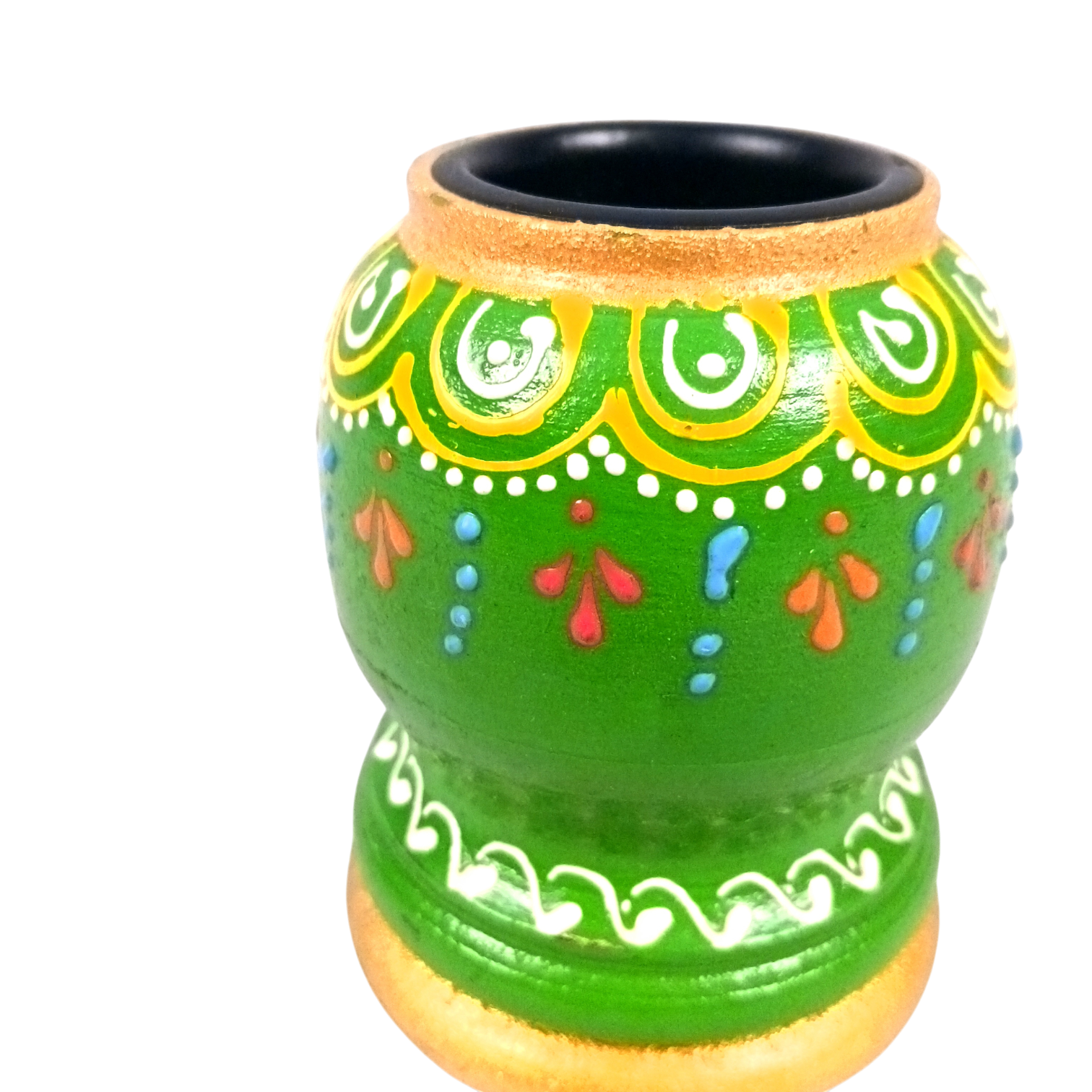 Handmade Candle Holder | Decorative Candle Stand for Home Decor, Living Room, Festive & Diwali Decoration | Tea Light Holder for Gift & Table Centerpiece - 4 Inch - Apkamart
