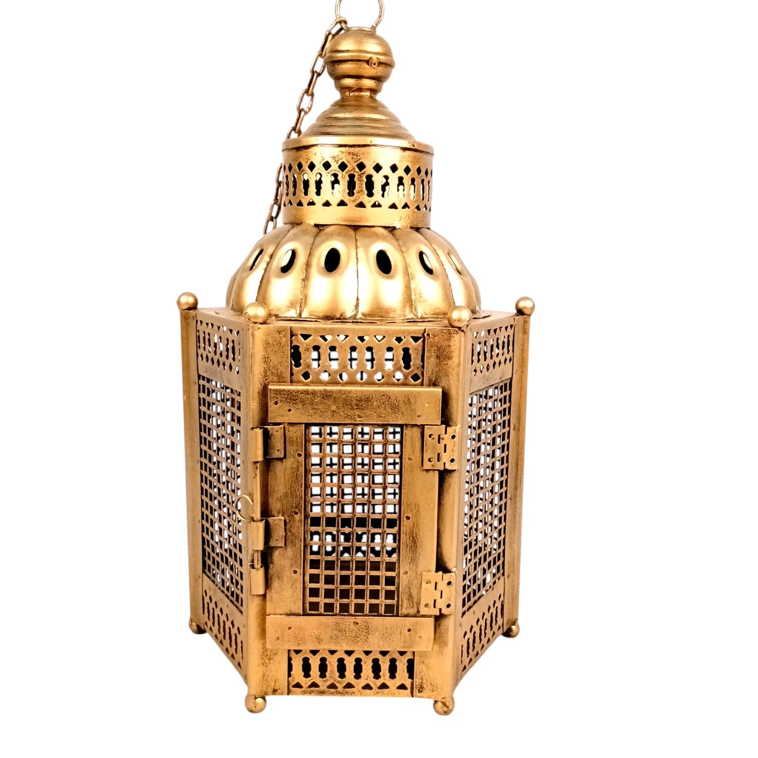 Tealight Holder with Carvings | Decorative Hanging Candle Holder for Home Decor, Living Room & Festive Decoration | Wall Hanging Tealight Holder - 30 Inch - Apkamart