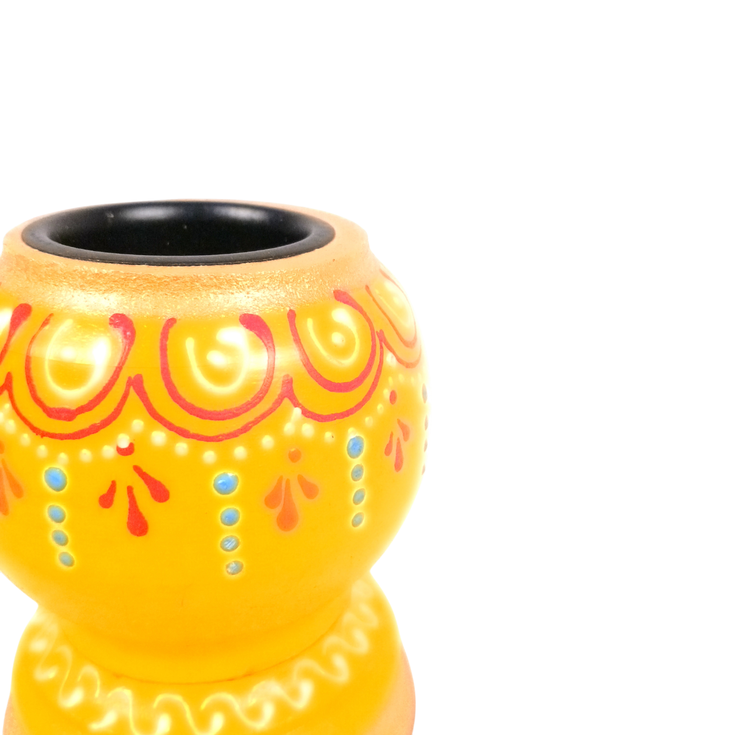 Handmade Candle Holder | Decorative Candle Stand for Home Decor, Living Room, Festive & Diwali Decoration | Tea Light Holder for Gifts & Table Centerpiece - 4 Inch - Apkamart