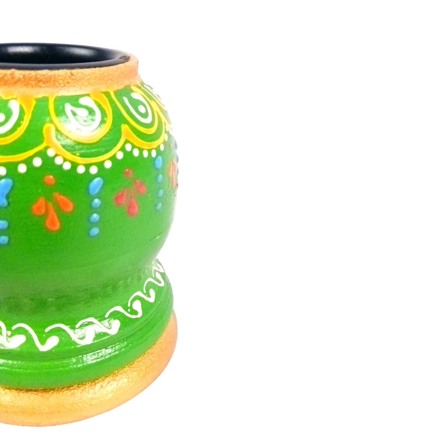 Handmade Candle Holder | Decorative Candle Stand for Home Decor, Living Room, Festive & Diwali Decoration | Tea Light Holder for Gift & Table Centerpiece - 4 Inch - Apkamart