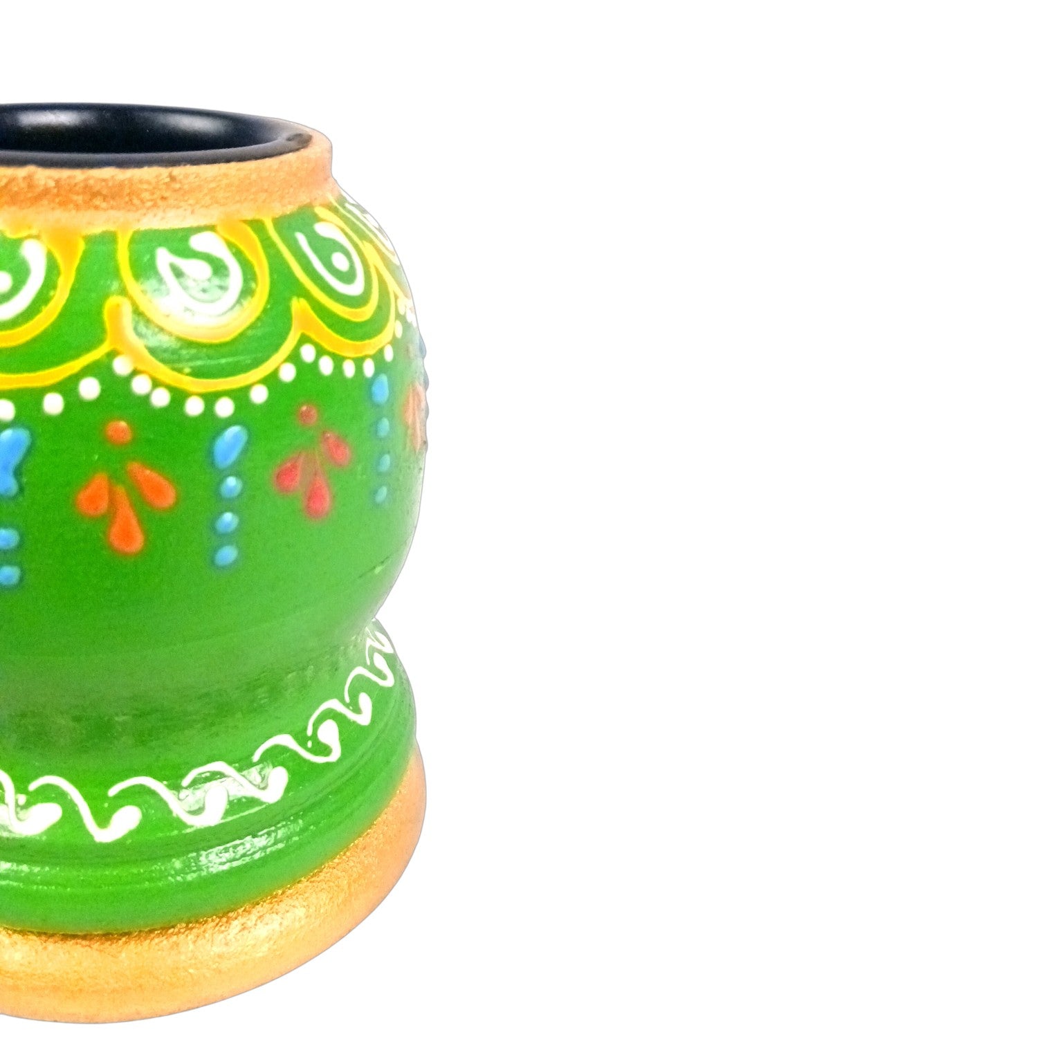 Handmade Candle Holder | Decorative Candle Stand for Home Decor, Living Room, Festive & Diwali Decoration | Tea Light Holder for Gift & Table Centerpiece - 4 Inch - Apkamart