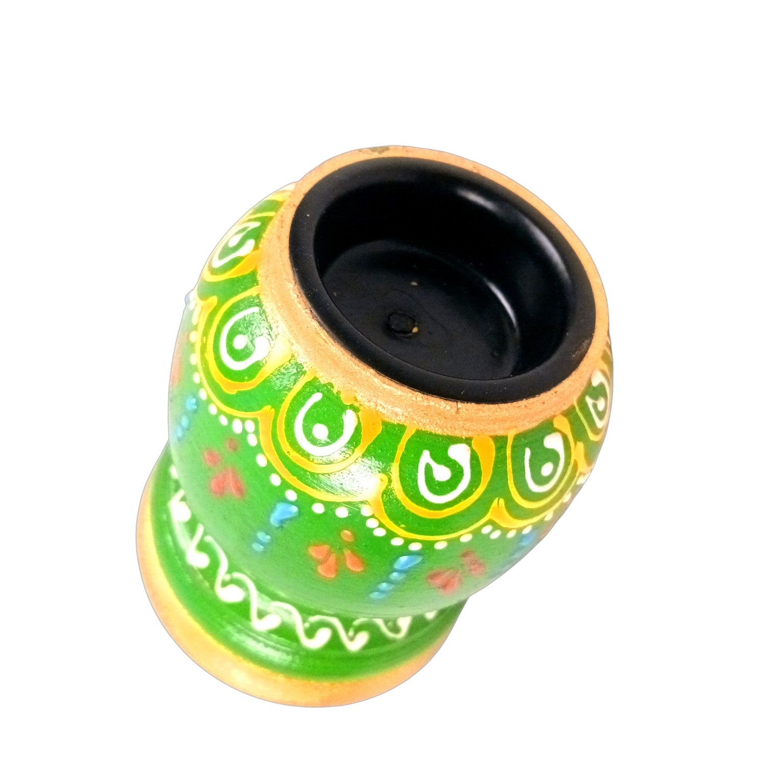 Handmade Candle Holder | Decorative Candle Stand for Home Decor, Living Room, Festive & Diwali Decoration | Tea Light Holder for Gift & Table Centerpiece - 4 Inch - Apkamart