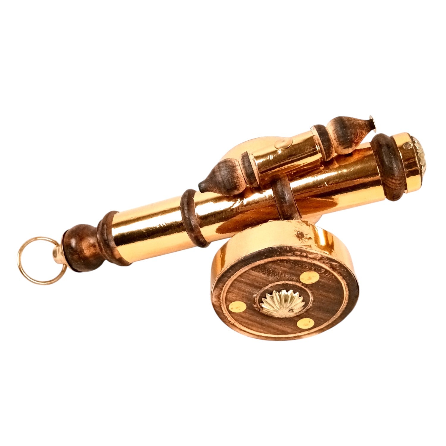 Cannon Showpiece | Vintage Cannon Model | Wooden Antique Decorative Figurine - for Table Decor, Home Decor and Gifts - 9 Inch (Pack Of 2) - Apkamart