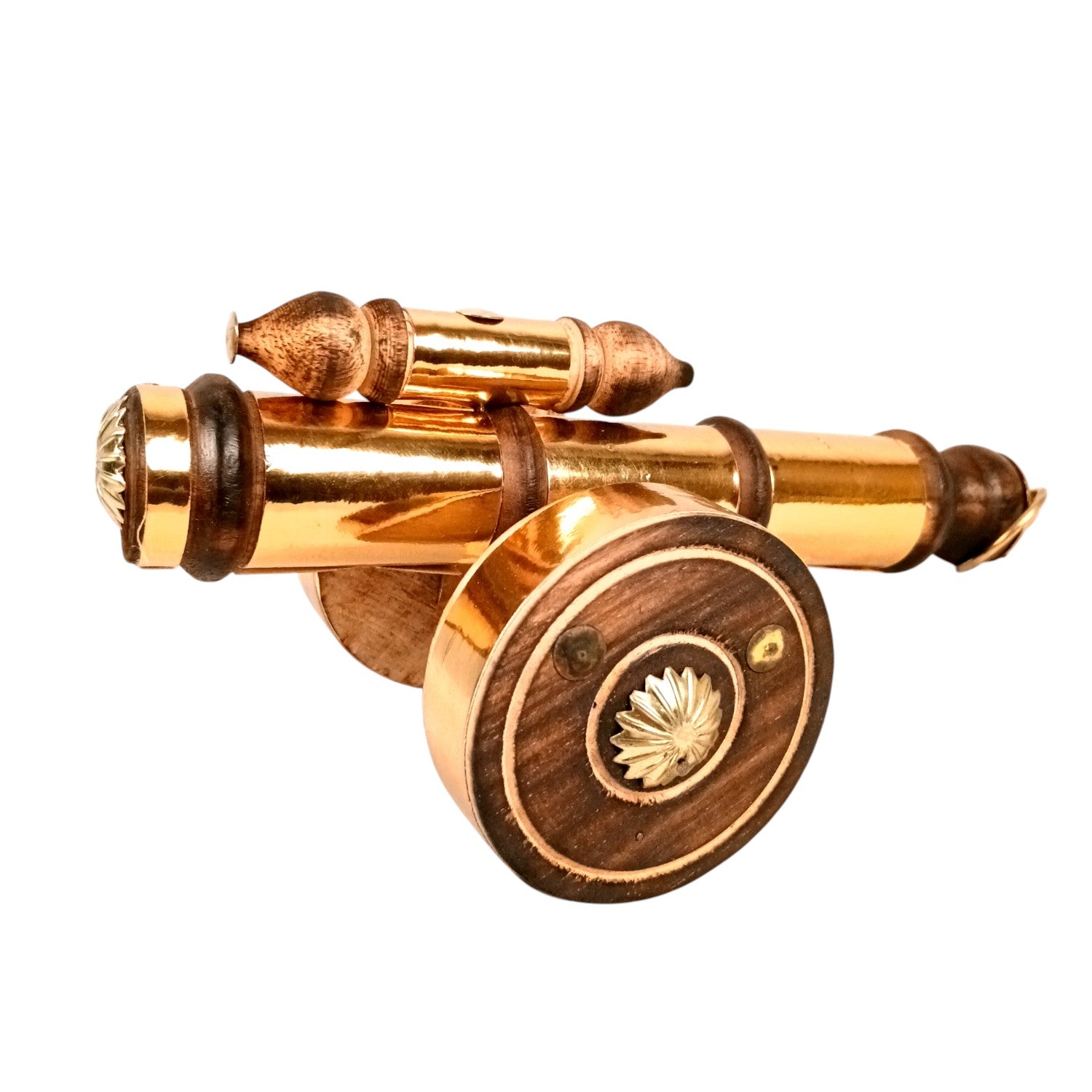 Cannon Showpiece | Vintage Cannon Model | Wooden Antique Decorative Figurine - for Table Decor, Home Decor and Gifts - 9 Inch - Apkamart