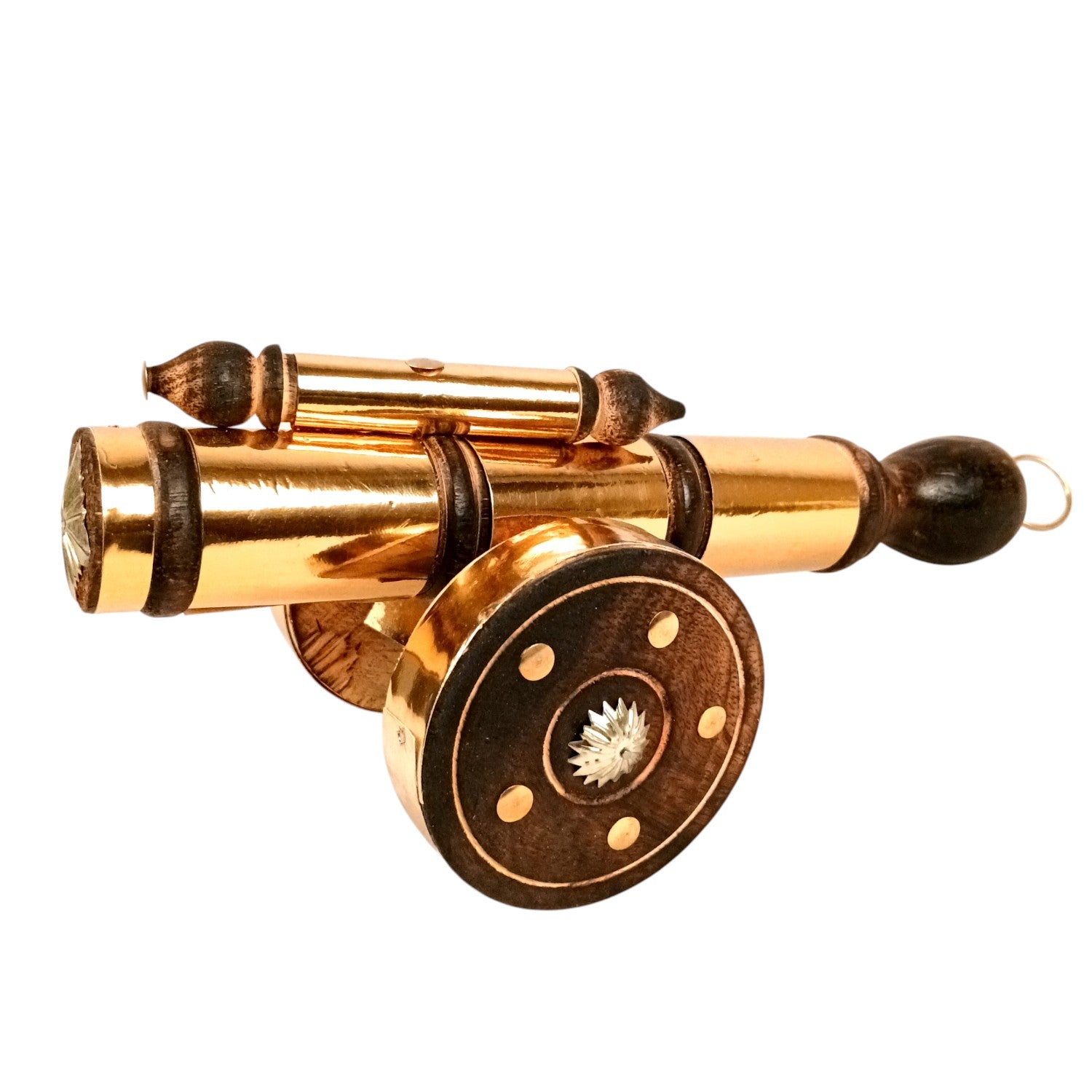 Cannon Showpiece | Vintage Cannon Model | Wooden Antique Decorative Figurine - for Table Decor, Home Decor and Gifts - 12 Inch (Pack Of 2) - Apkamart