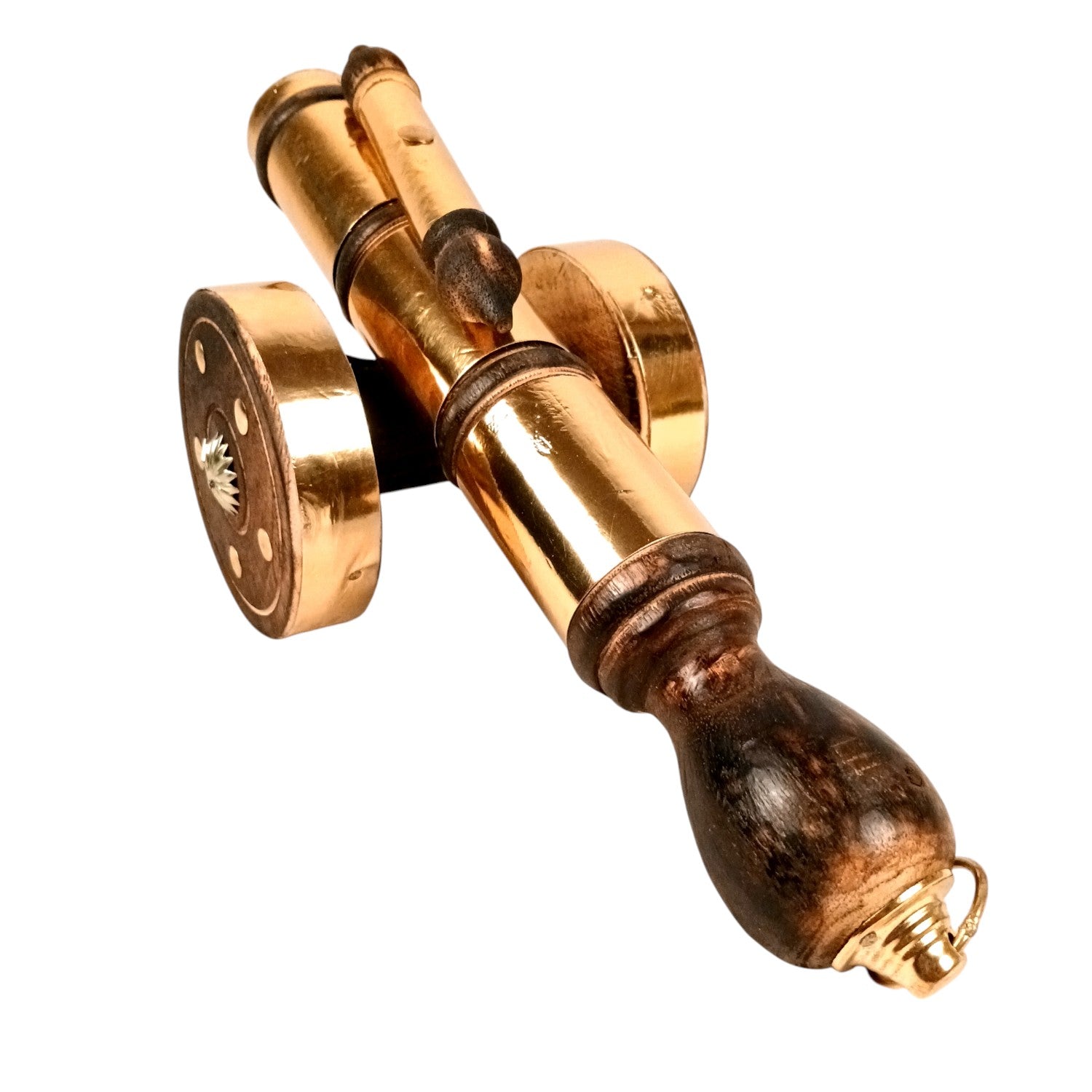 Cannon Showpiece | Vintage Cannon Model | Wooden Antique Decorative Figurine - for Table Decor, Home Decor and Gifts - 12 Inch (Pack Of 2) - Apkamart