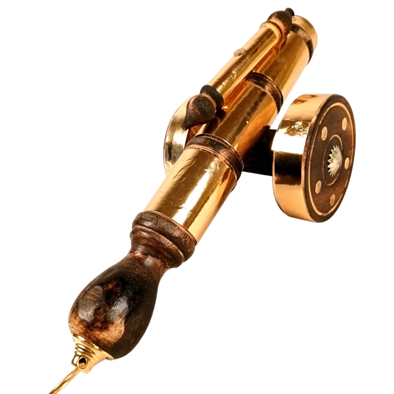 Cannon Showpiece | Vintage Cannon Model | Wooden Antique Decorative Figurine - for Table Decor, Home Decor and Gifts - 12 Inch (Pack Of 2) - Apkamart