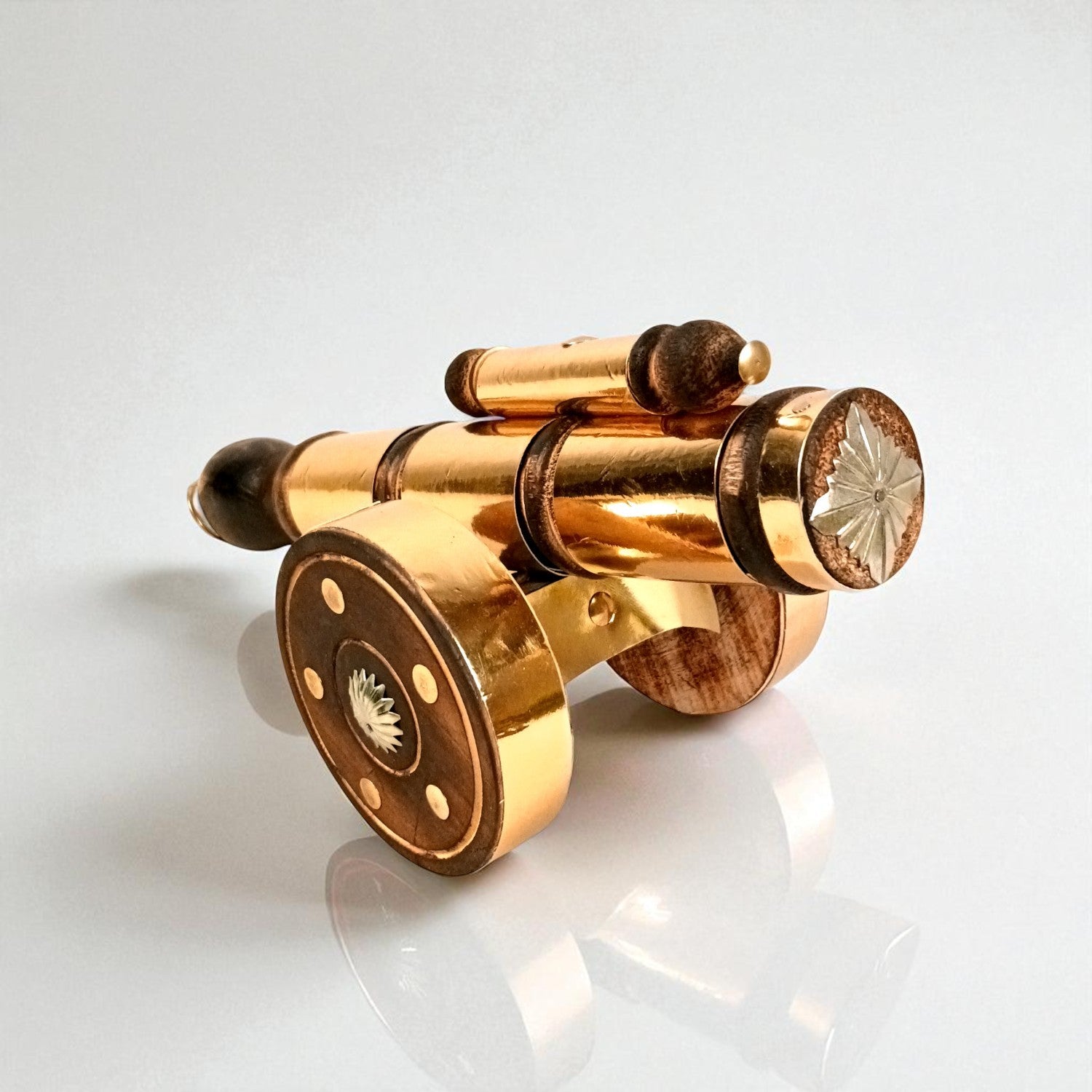 Cannon Showpiece | Vintage Cannon Model | Wooden Antique Decorative Figurine - for Table Decor, Home Decor and Gifts - 12 Inch - Apkamart
