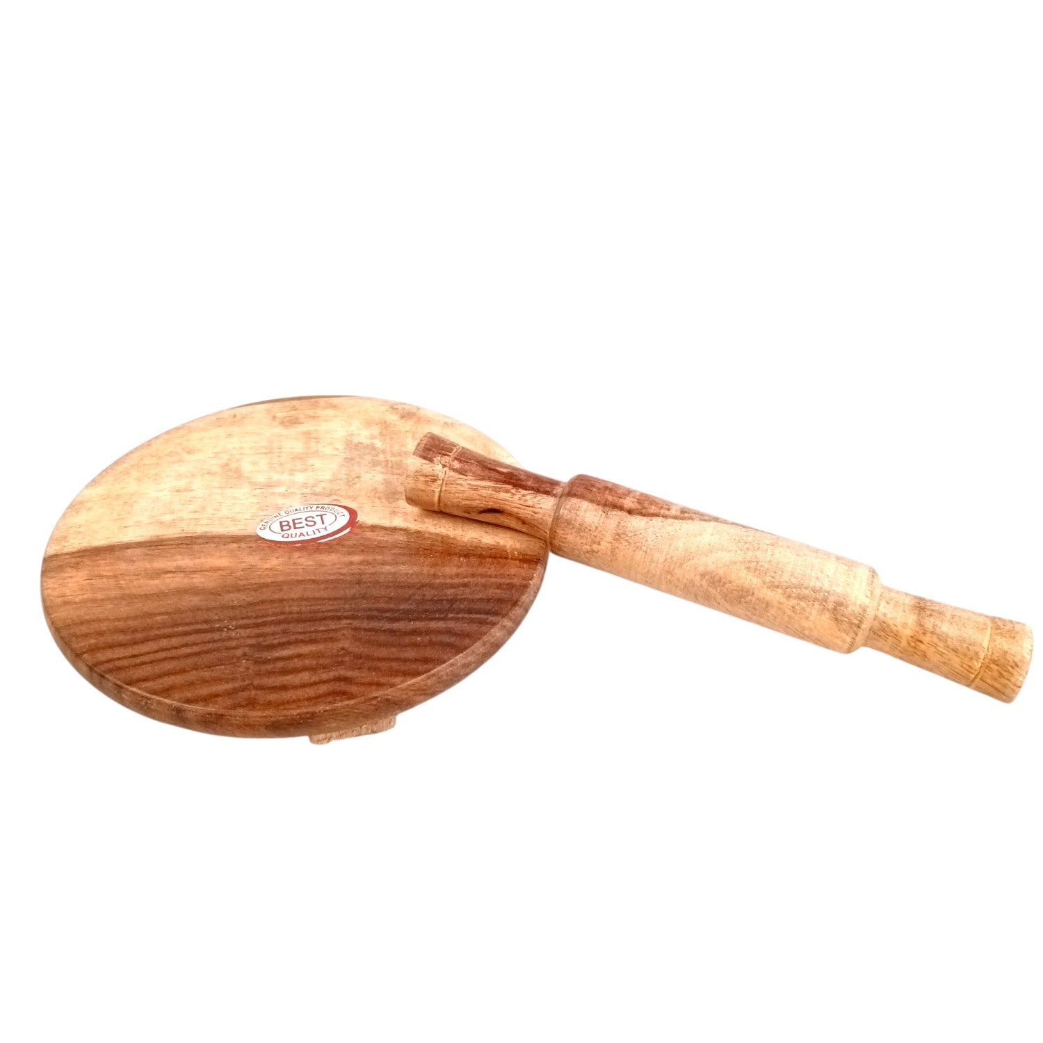 Wooden Chakla Belan Showpiece | Mini Handmade Rolling Pin and Board - for Playing, Gifts for Kids, Children, Girls, Boys, Kids Room Decor - 5 Inch