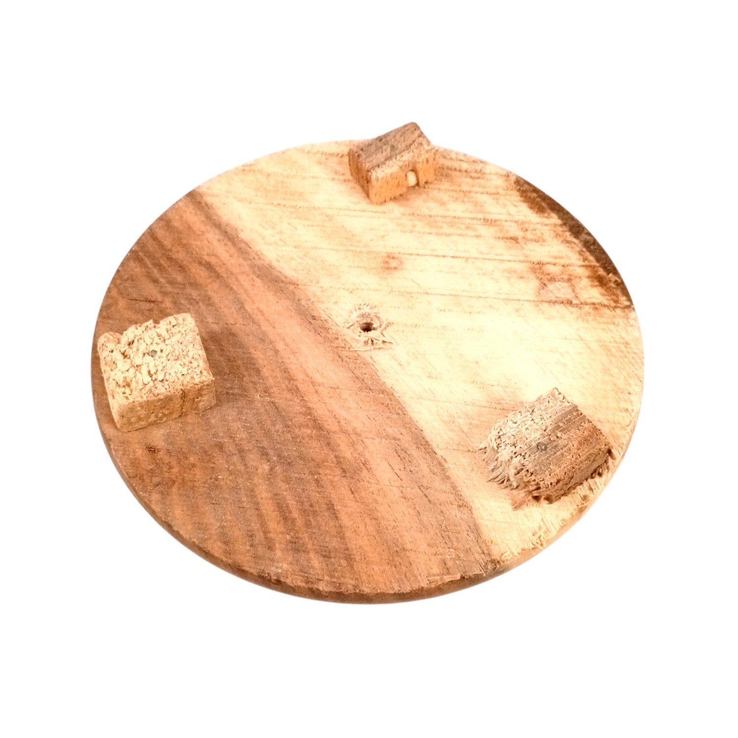 Wooden Chakla Belan Showpiece | Mini Handmade Rolling Pin and Board - for Playing, Gifts for Kids, Children, Girls, Boys, Kids Room Decor - 5 Inch