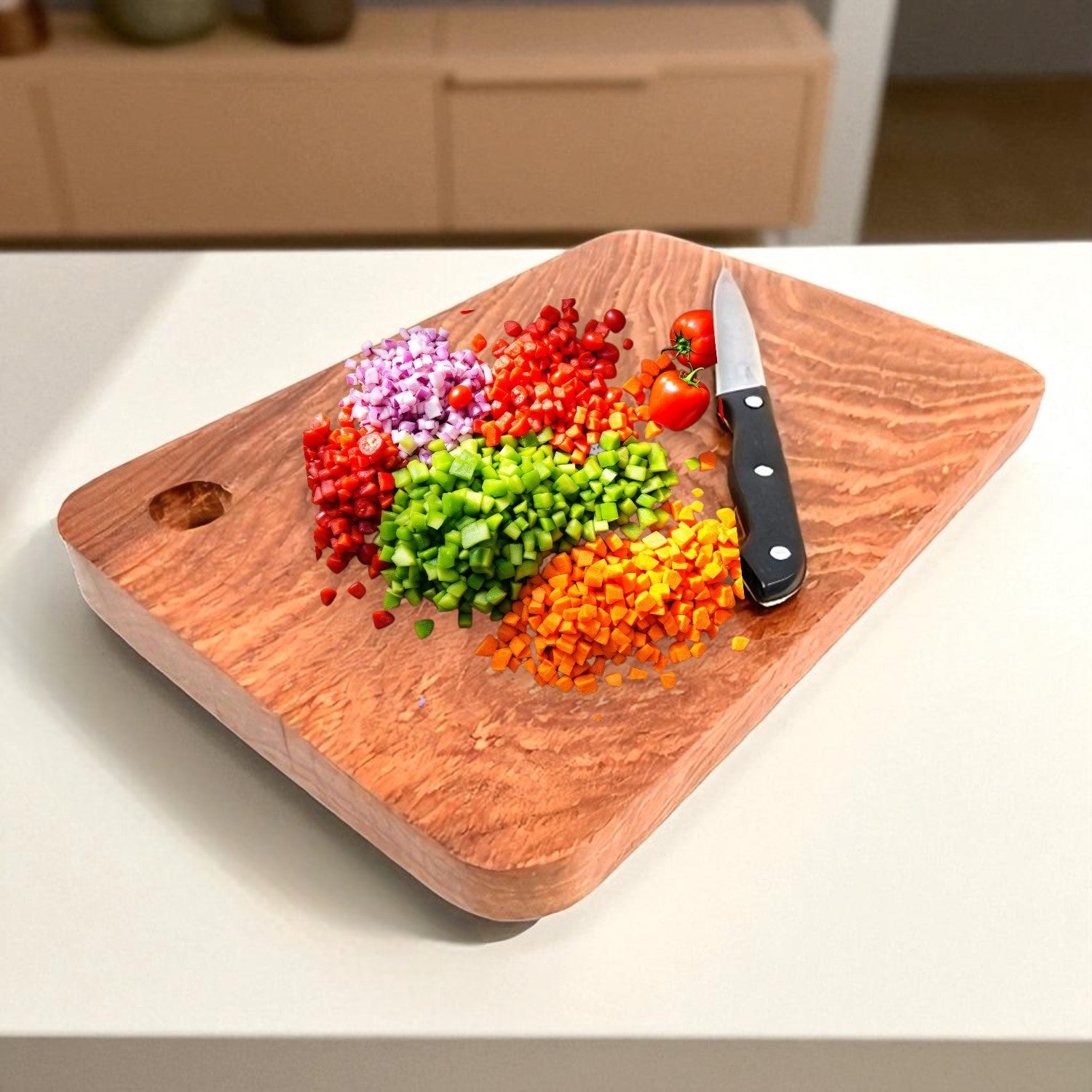Wooden Chopping Board | Cutting Board For Home & Kitchen - 13 Inch - Apkamart