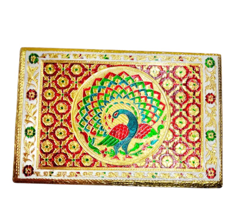 Wooden Puja Peeta Chowki | Stool / Aasan for God Idols |Wooden Pooja Chowki Table - for Festivals, Home, living Room, Corner, Mandir Decoration & Gifts - 12 Inch - Apkamart