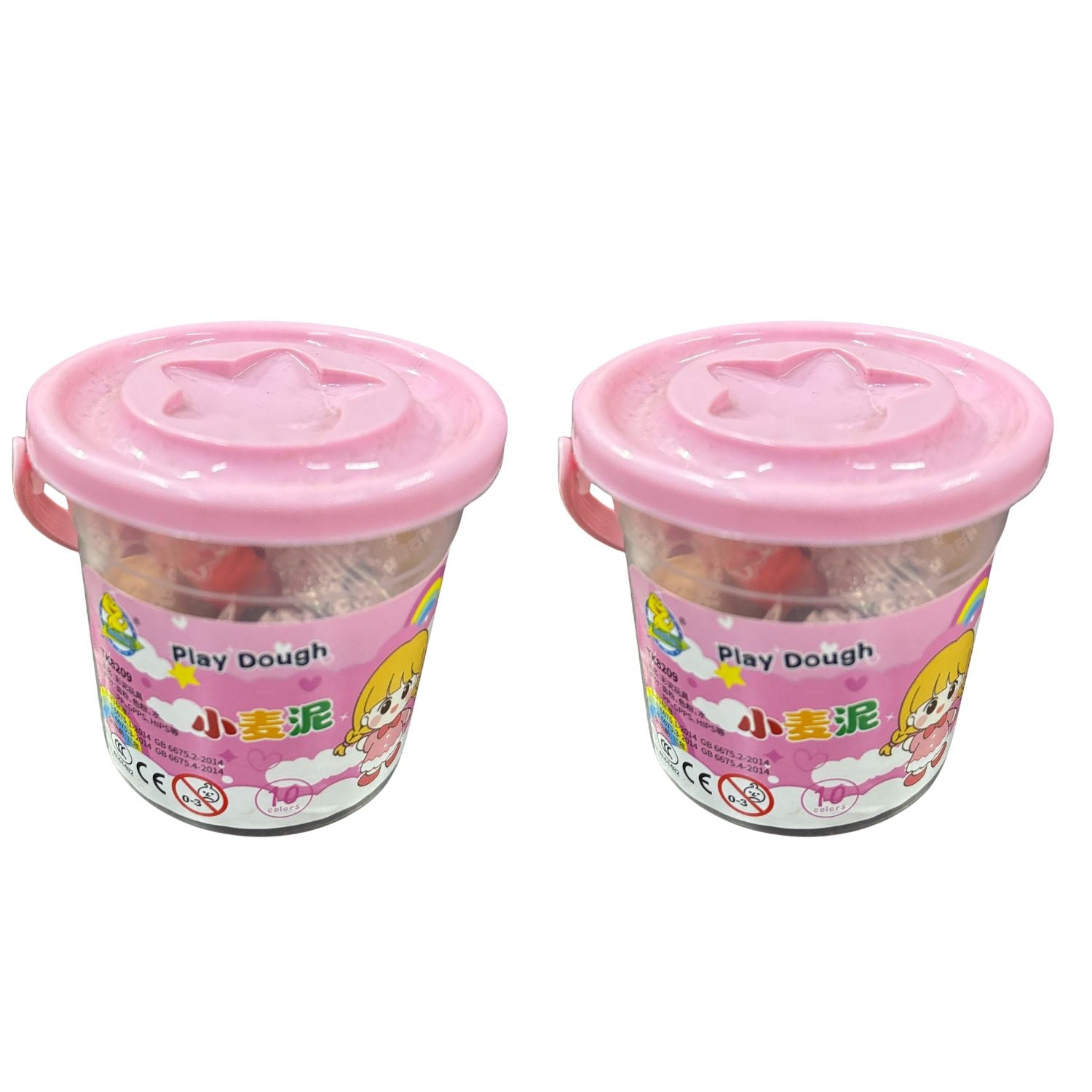 Colorful Clay for Kids Non-Toxic Modeling Clay for Crafts Creative Clay Toy for Children Fun Clay Set Perfect Return Gift for School Projects - Apkamart #Style_Pack Of 2