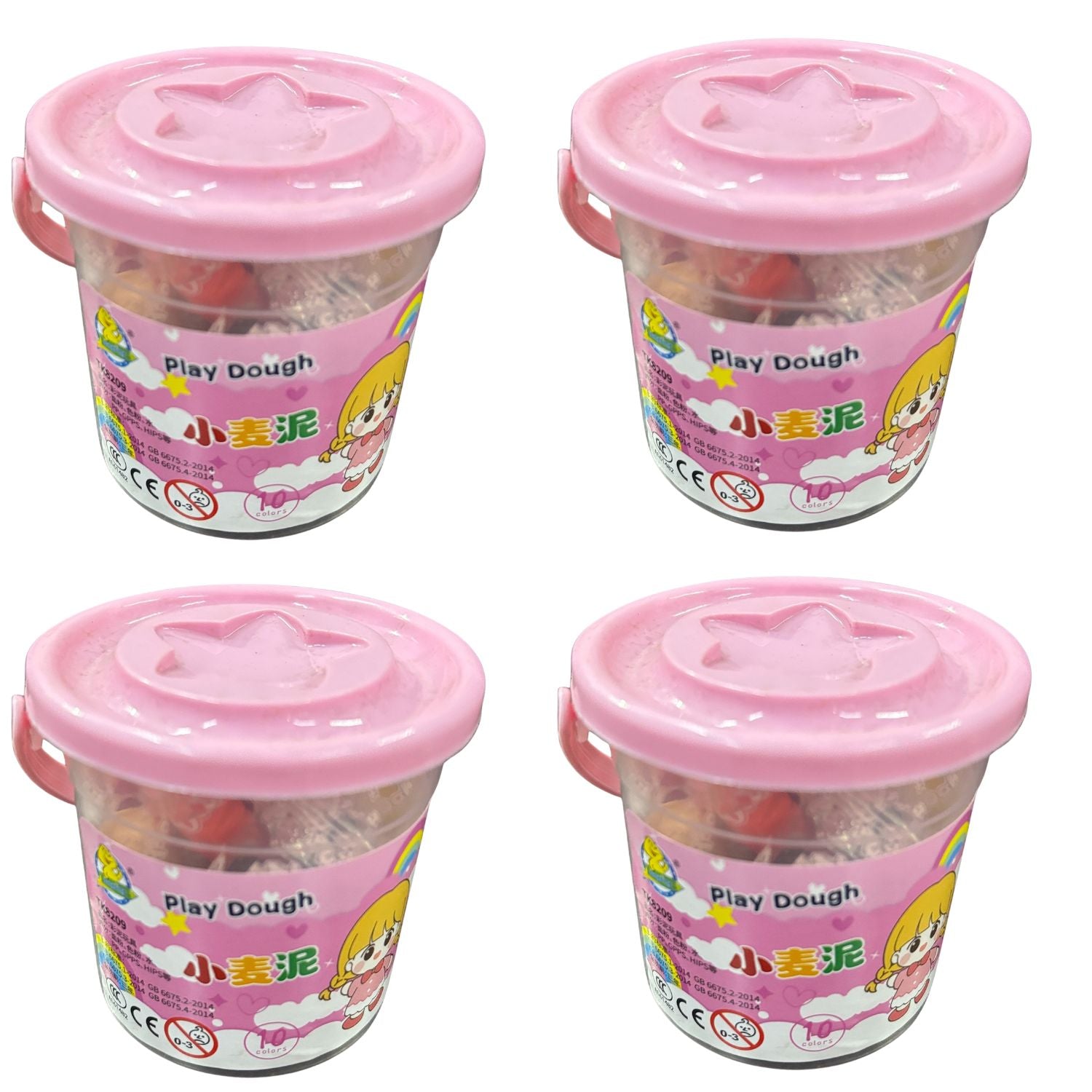 Colorful Clay for Kids Non-Toxic Modeling Clay for Crafts Creative Clay Toy for Children Fun Clay Set Perfect Return Gift for School Projects - Apkamart #Style_Pack Of 4