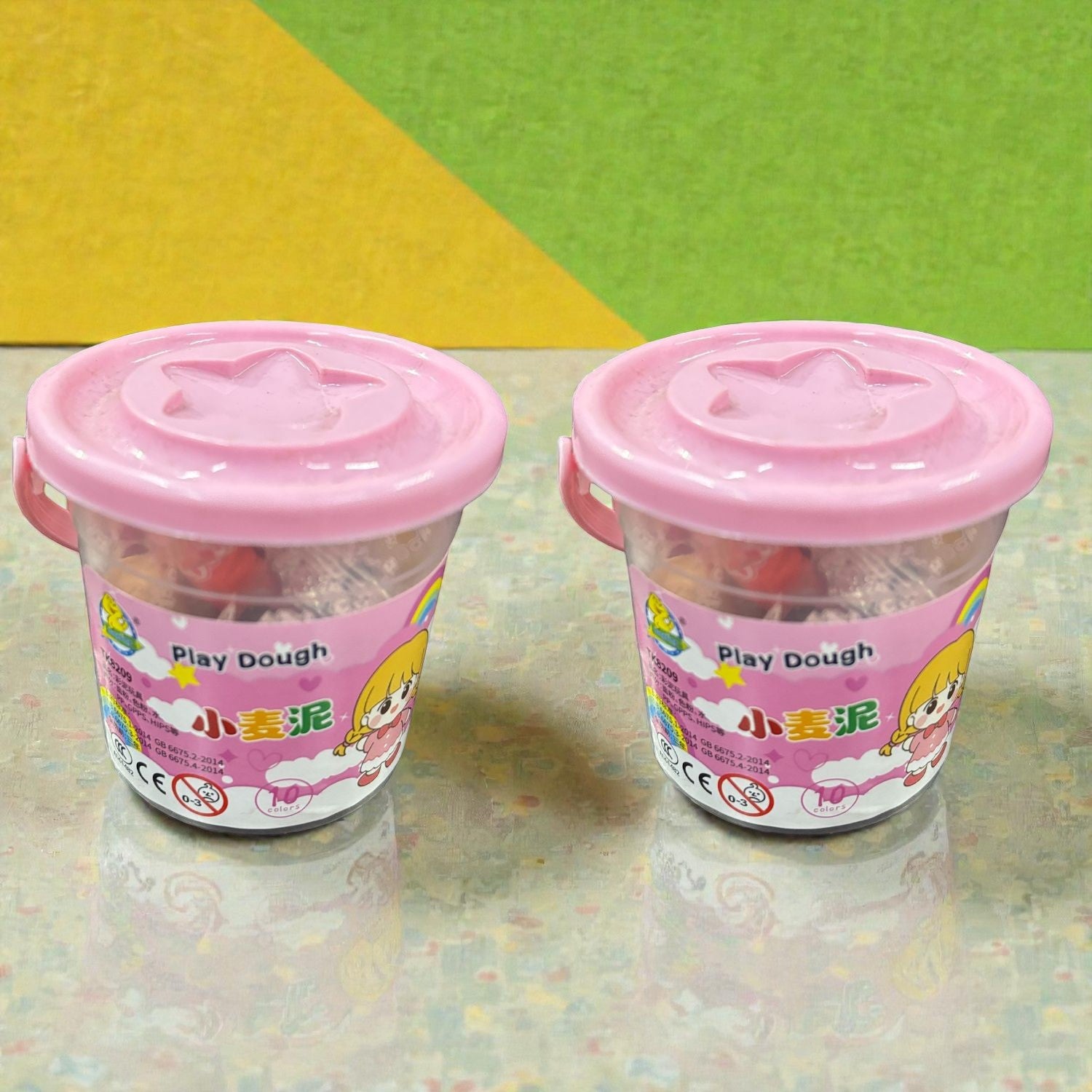 Colorful Clay for Kids Non-Toxic Modeling Clay for Crafts Creative Clay Toy for Children Fun Clay Set Perfect Return Gift for School Projects - Apkamart #Style_Pack Of 2