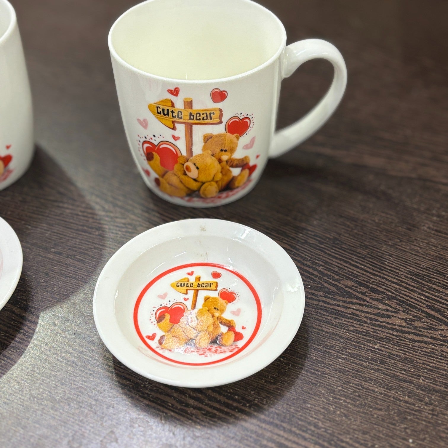 Bear Design Ceramic Coffee Mug with Spoon | Cute Ceramic Mug for Coffee, Tea & Milk | Gift for Friends, Kids & Loved Ones - 400ml - Apkamart