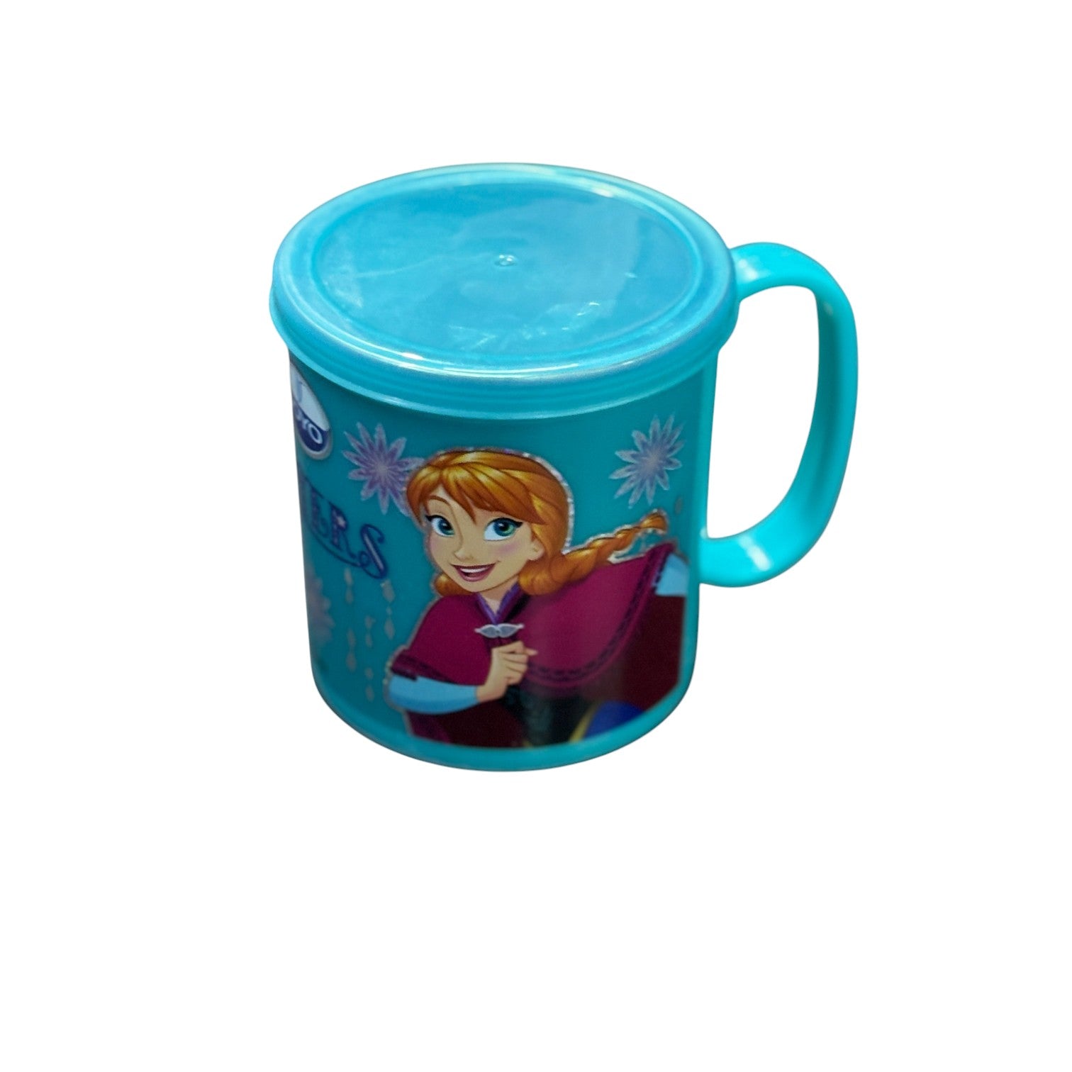 Coffee Mug With Lid | Cute Plastic Mug With Steel Inside | Cartoon Design Mug for Kids | Reusable Drinking Cup for School, Home, Birthday & Return Gifts - 300ml - Apkamart