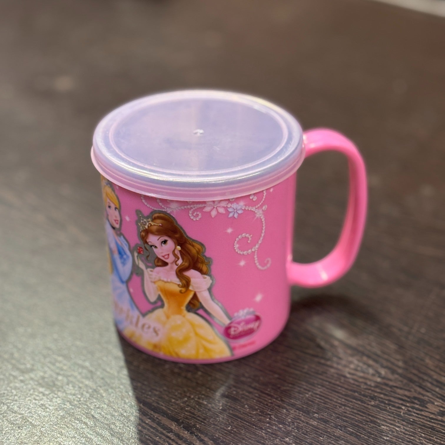 Coffee Mug With Lid | Cute Plastic Mug With Steel Inside | Cartoon Design Mug for Kids | Reusable Drinking Cup for School, Home, Birthday & Return Gifts - 300ml - Apkamart