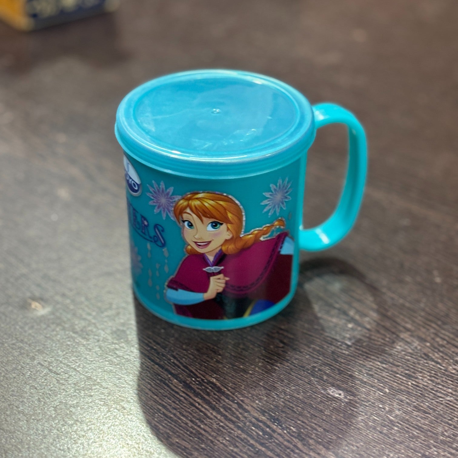 Coffee Mug With Lid | Cute Plastic Mug With Steel Inside | Cartoon Design Mug for Kids | Reusable Drinking Cup for School, Home, Birthday & Return Gifts - 300ml - Apkamart