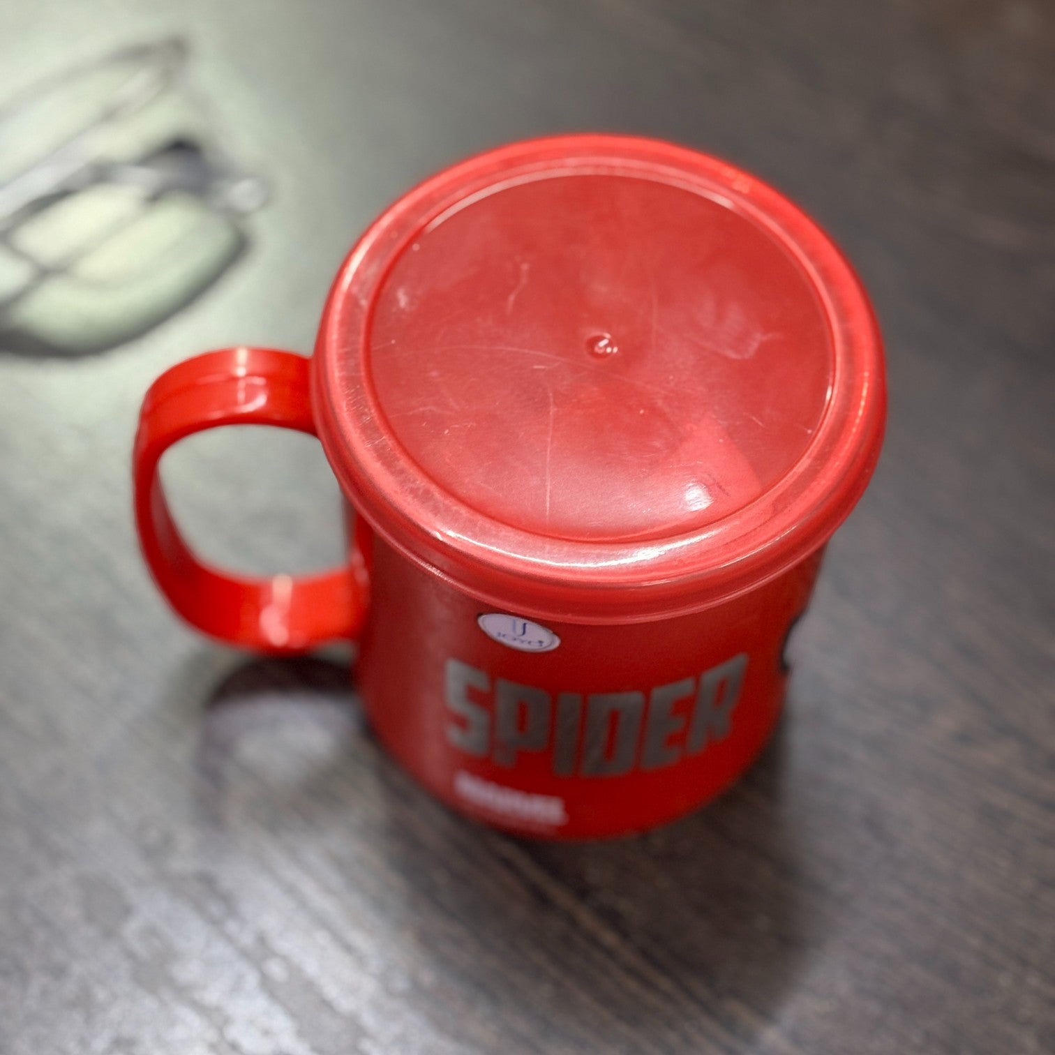 Coffee Mug With Lid | Cute Plastic With Steel Inside | Cartoon Design Mug for Kids | Reusable Drinking Cup for School, Home, Birthday & Return Gifts - 300ml - Apkamart