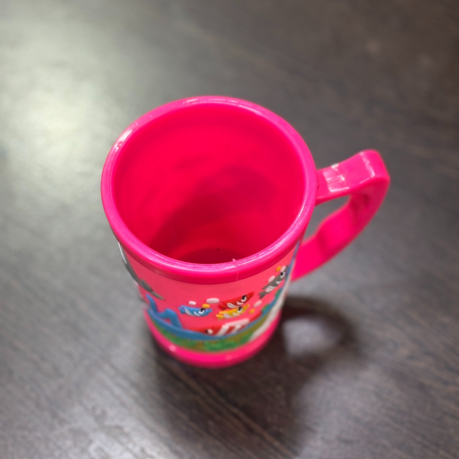 Coffee Mug For Kids | Cute Plastic Mug for Milk & Shakes | Cartoon Design Mug for Kids | Reusable Drinking Cup for School, Home, Birthday & Return Gifts - 300ml - Apkamart