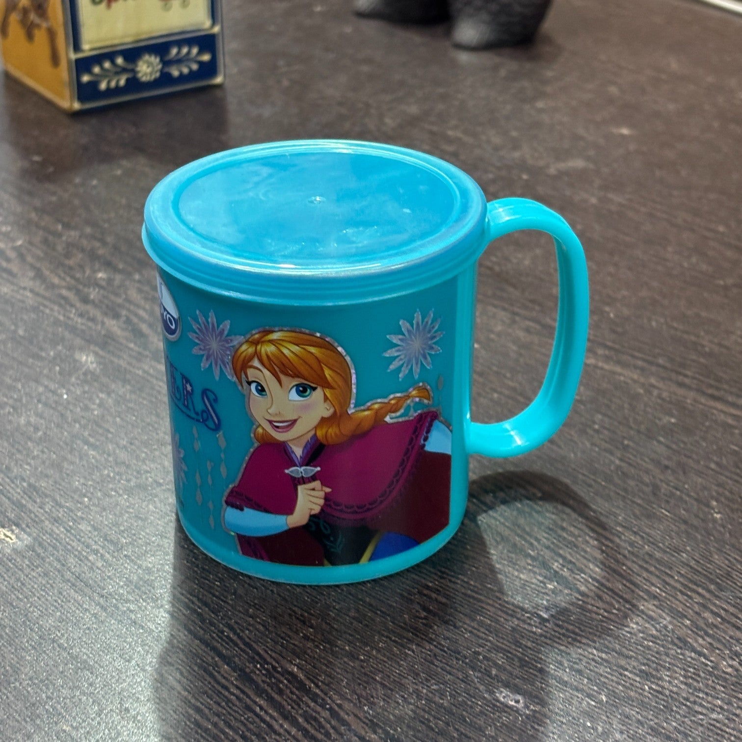 Coffee Mug With Lid | Cute Plastic Mug With Steel Inside | Cartoon Design Mug for Kids | Reusable Drinking Cup for School, Home, Birthday & Return Gifts - 300ml - Apkamart