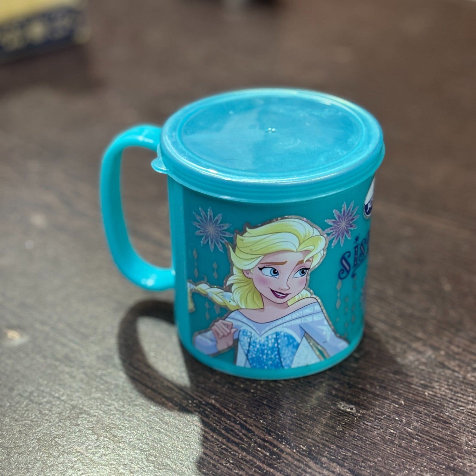 Coffee Mug With Lid | Cute Plastic Mug With Steel Inside | Cartoon Design Mug for Kids | Reusable Drinking Cup for School, Home, Birthday & Return Gifts - 300ml - Apkamart