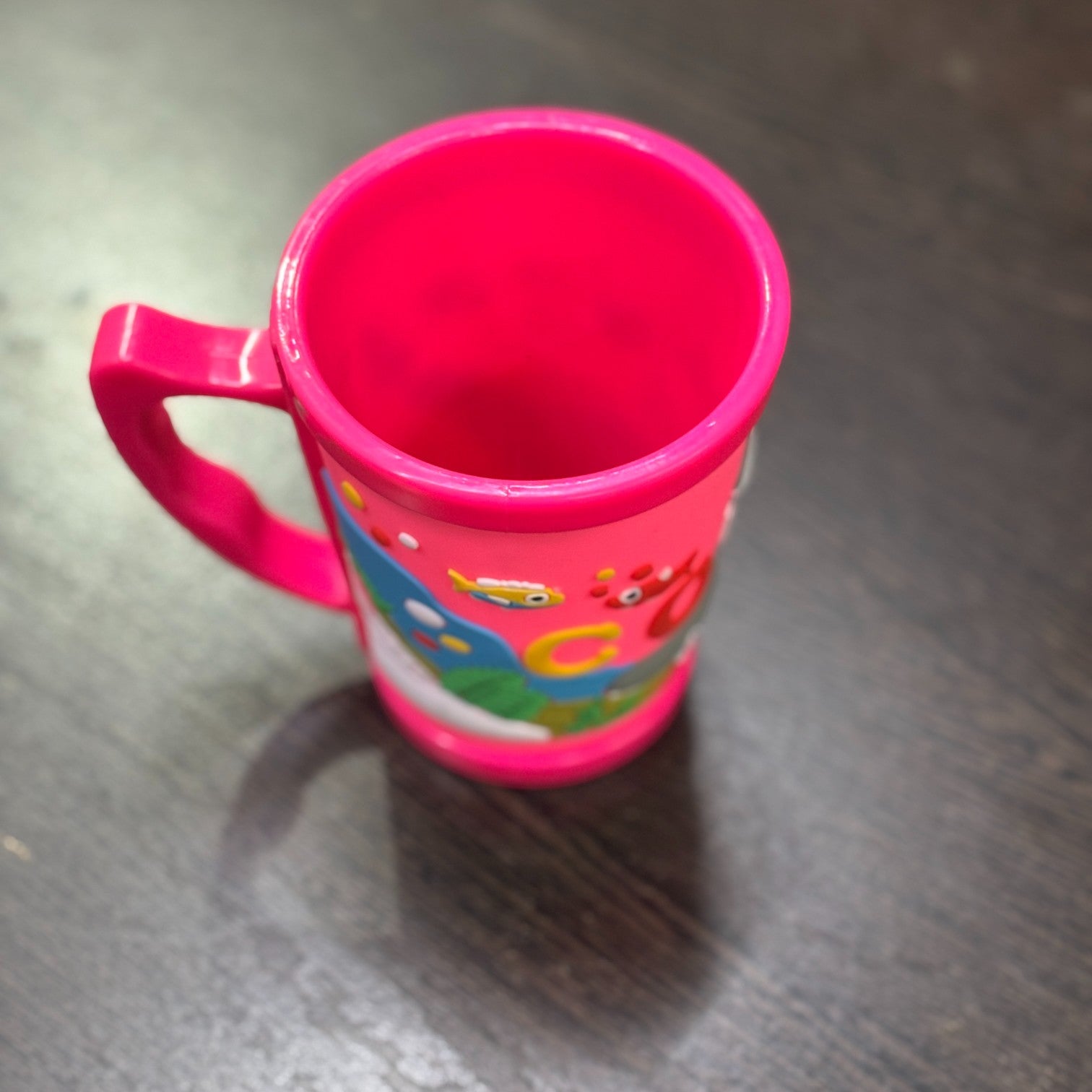 Coffee Mug For Kids | Cute Plastic Mug for Milk & Shakes | Cartoon Design Mug for Kids | Reusable Drinking Cup for School, Home, Birthday & Return Gifts - 300ml - Apkamart