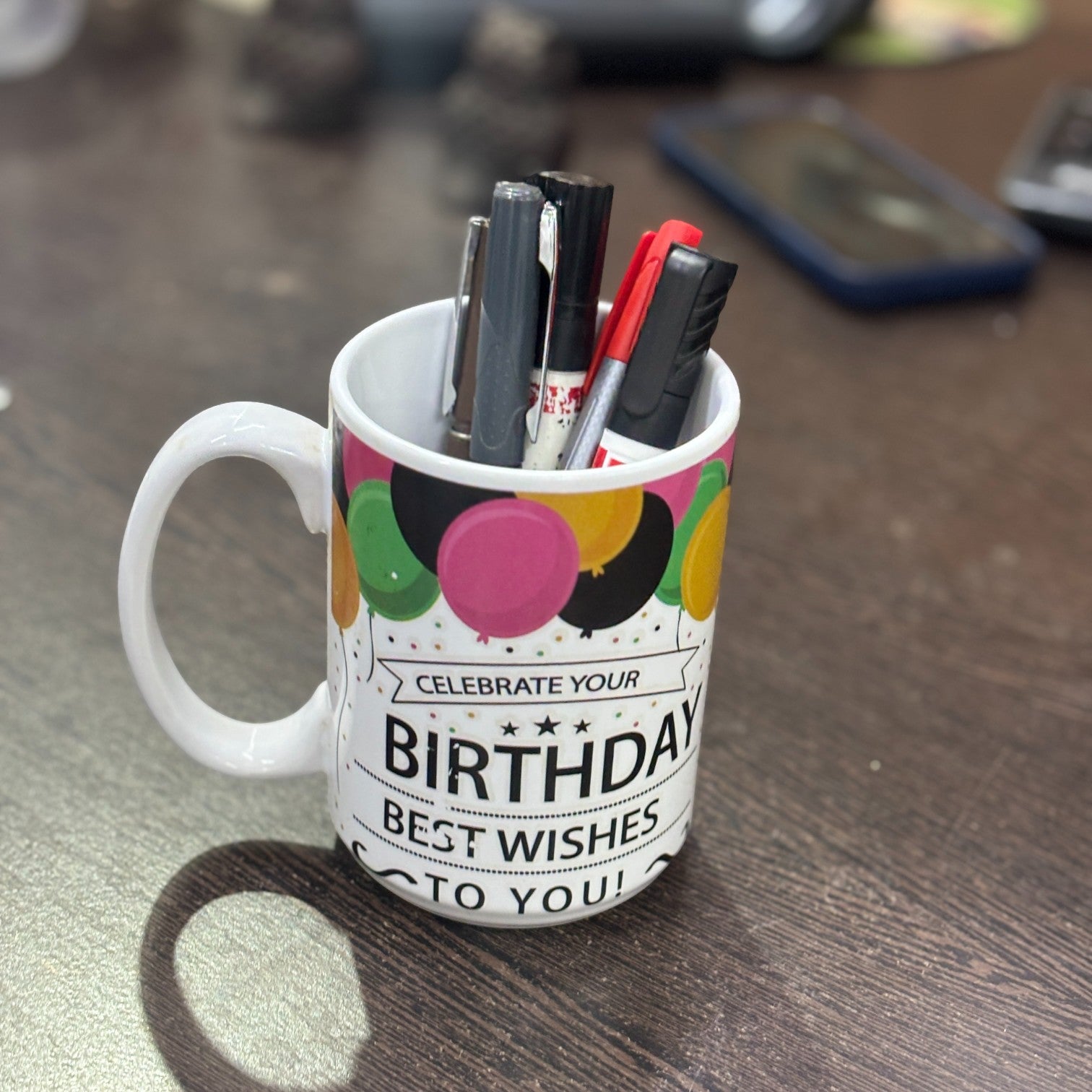 Ceramic Coffee Mug | Birthday Whises | Premium Handcrafted Mug for Tea, Coffee & Milk | Stylish & Durable Ceramic Cup for Office, Home & Gifting - 400ml - Apkamart