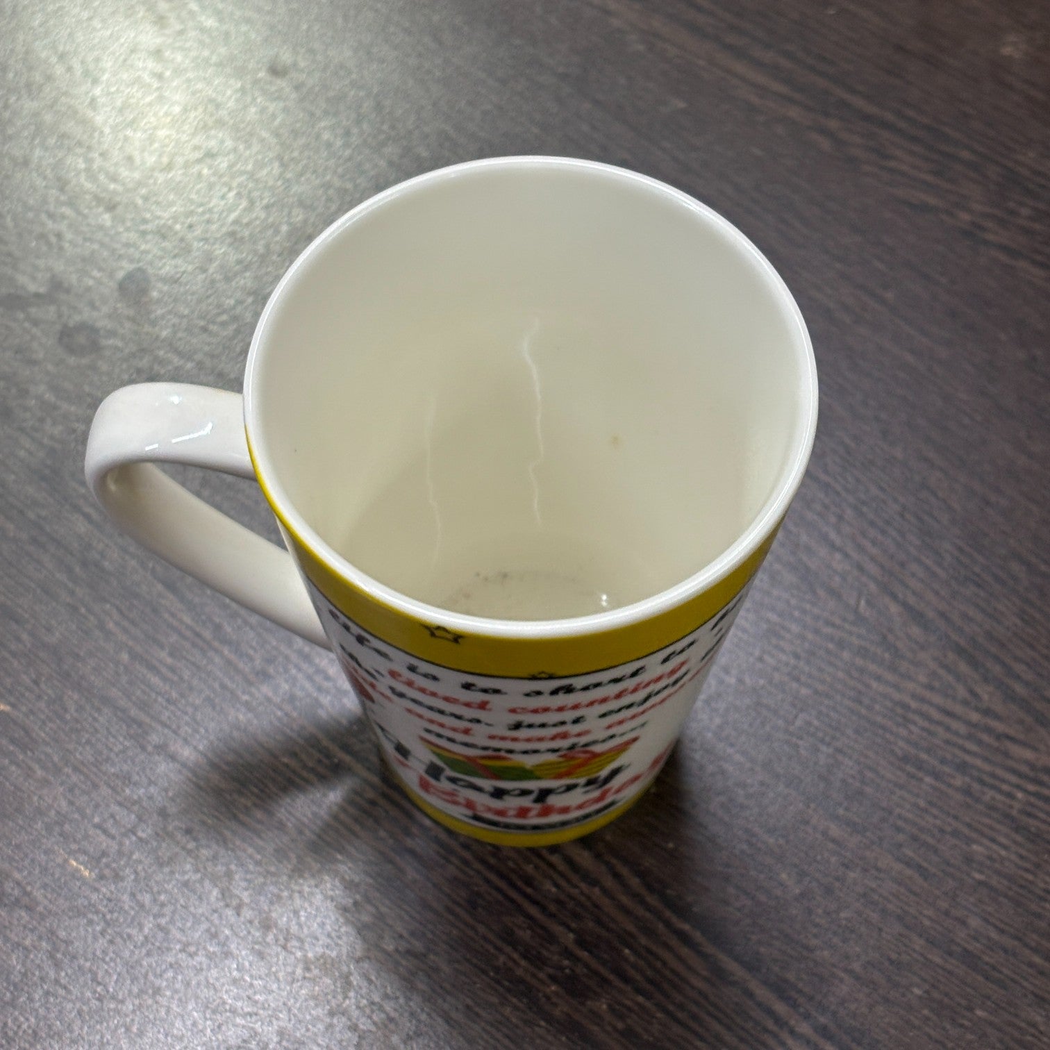 Coffee Mug Happy Birthday Design | Premium Handcrafted Mug for Tea, Coffee & Milk | Stylish & Durable Ceramic Cup for Office, Home & Gifting - 400ml - Apkamart