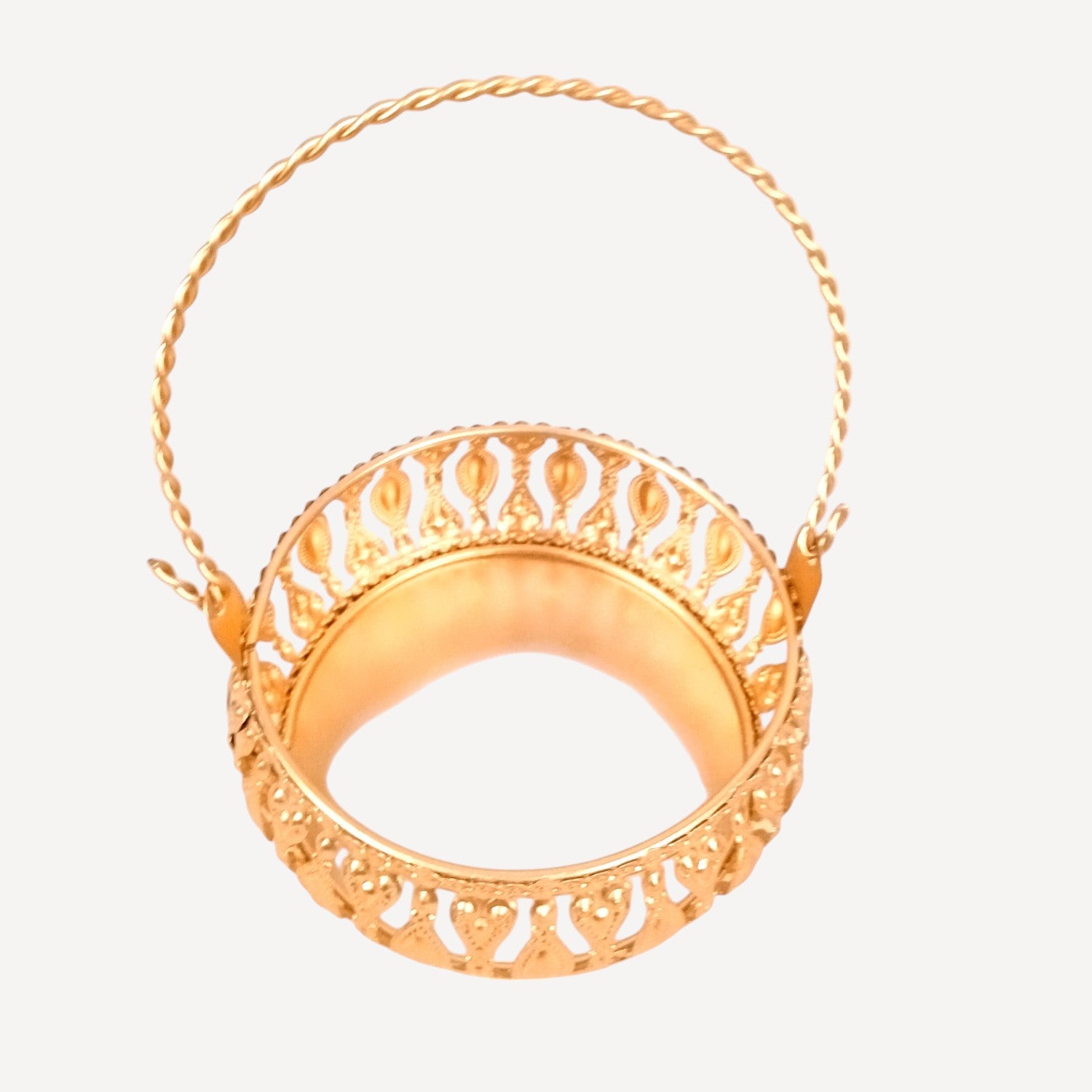 Pichvai Art Serving Bowl with Basket | Pichwai Art Handicraft Container | Decorative Showpiece Bowl for Home & Kitchen | Premium Diwali Gift - 6 Inch - Apkamart