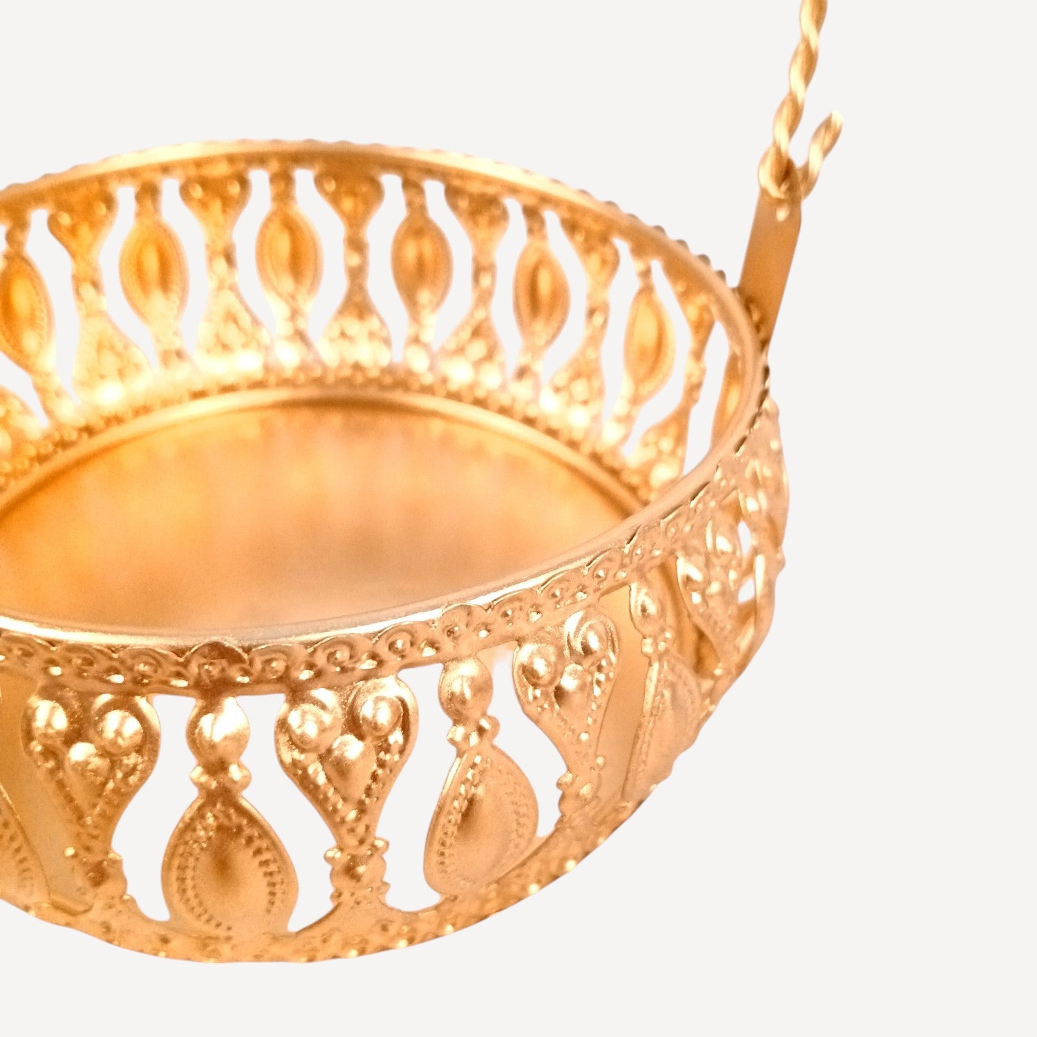 Pichvai Art Serving Bowl with Basket | Pichwai Art Handicraft Container | Decorative Showpiece Bowl for Home & Kitchen | Premium Diwali Gift - 6 Inch - Apkamart