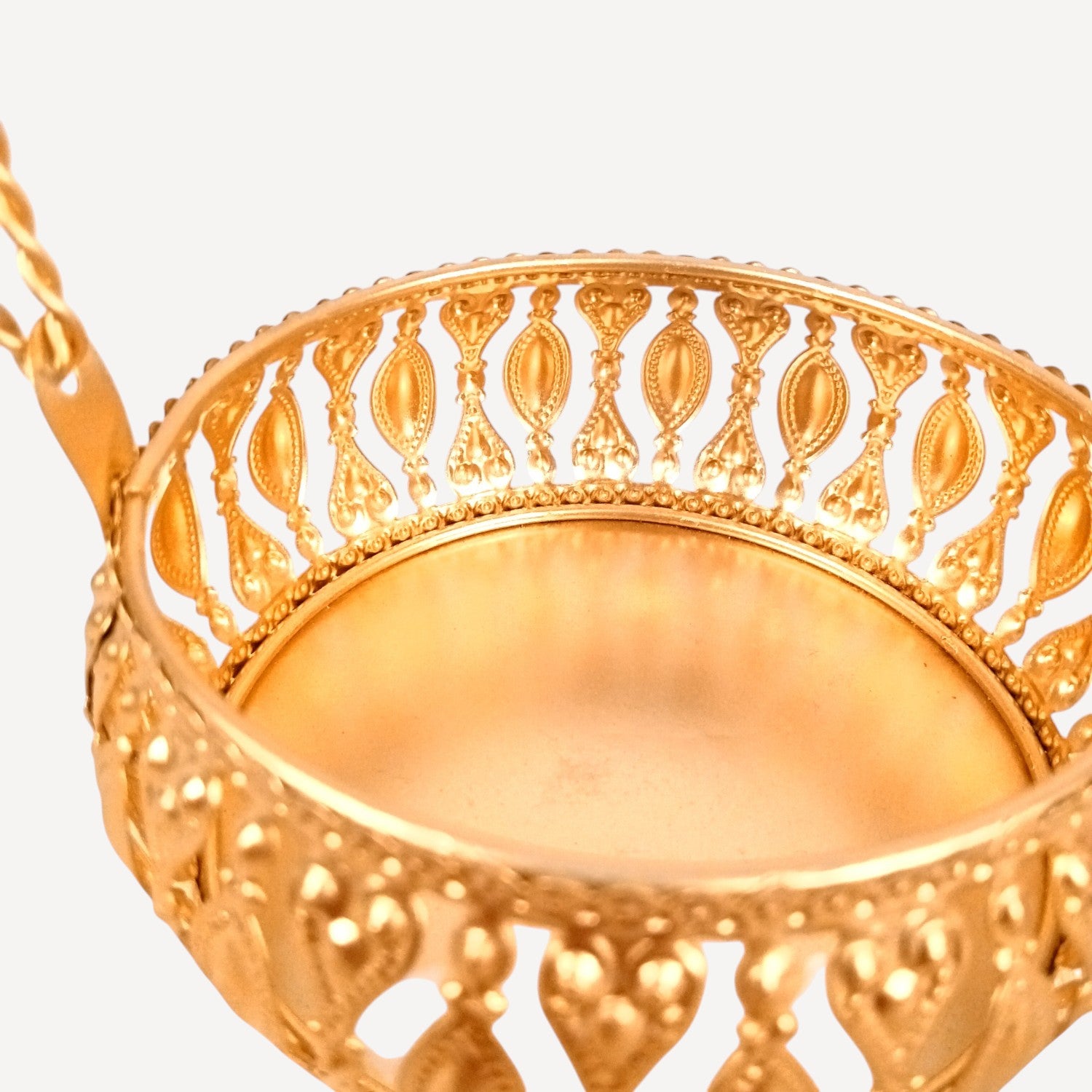 Pichvai Art Serving Bowl with Basket | Pichwai Art Handicraft Container | Decorative Showpiece Bowl for Home & Kitchen | Premium Diwali Gift - 6 Inch - Apkamart