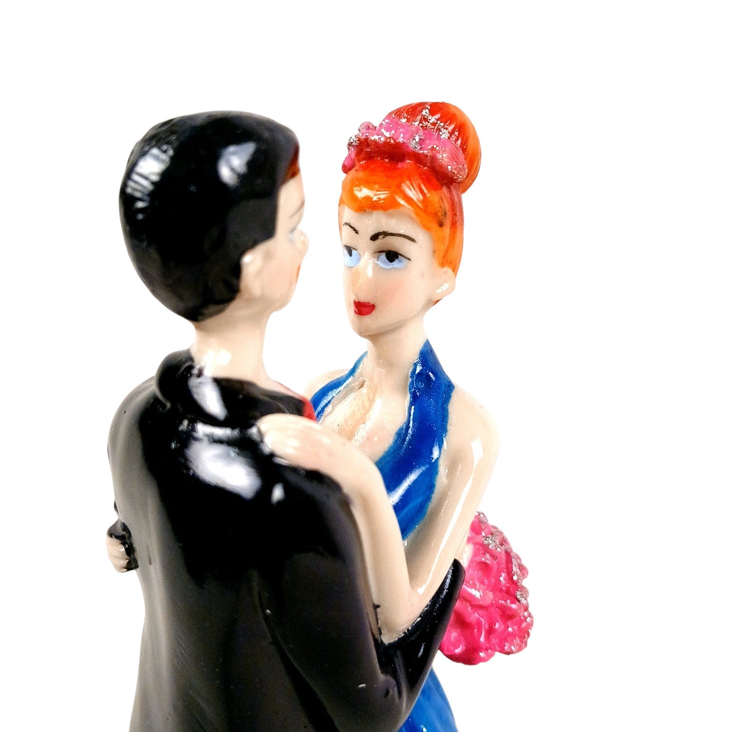 Romantic Couple Showpiece | Decorative Sculpture for Home Décor & Living Room For Love | Valentine, Anniversary & Wedding Gift for Her & Him - 9 Inch - Apkamart
