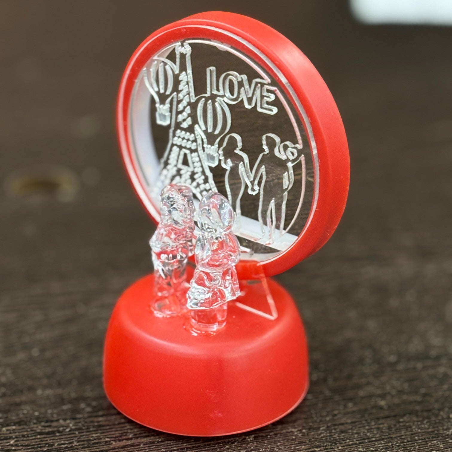 Romantic Couple Showpiece with LED Light | Decorative Love Figurine for Bedroom & Living Room Décor | Valentine, Anniversary & Wedding Gift for Couples - 6 Inch - Apkamart #Style_Design 2