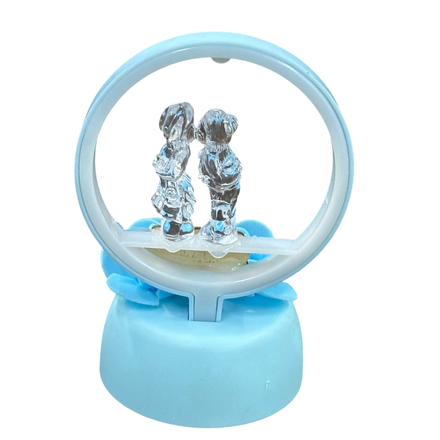 Romantic Couple Showpiece with LED Light | Decorative Love Figurine for Bedroom & Living Room Décor | Valentine, Anniversary & Wedding Gift for Couples - 6 Inch - Apkamart #Style_Design 1