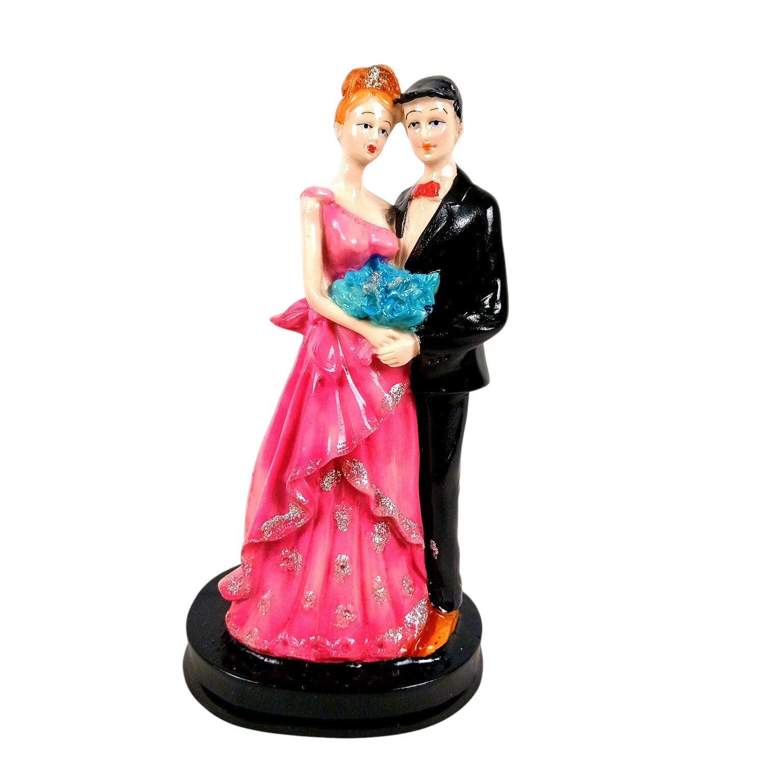 Romantic Couple Showpiece | Love Figurine Decorative Sculpture for Home Décor & Living Room | Valentine, Anniversary & Wedding Gift for Her & Him - 9 Inch - Apkamart