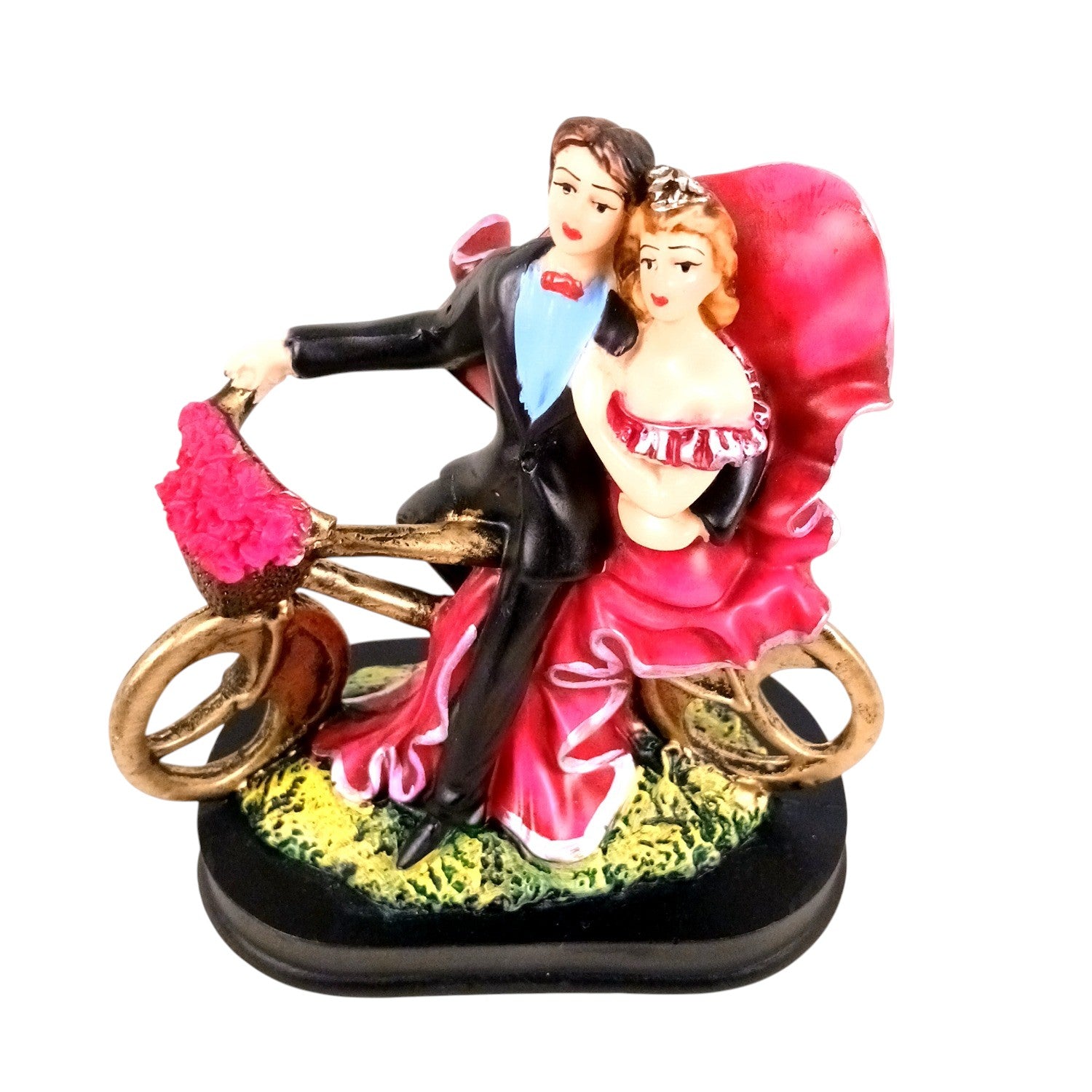 Romantic Couple Showpiece | Love Figurine Decorative Sculpture for Home Décor & Living Room | Valentine, Anniversary & Wedding Gift for Her & Him - 6 Inch - Apkamart