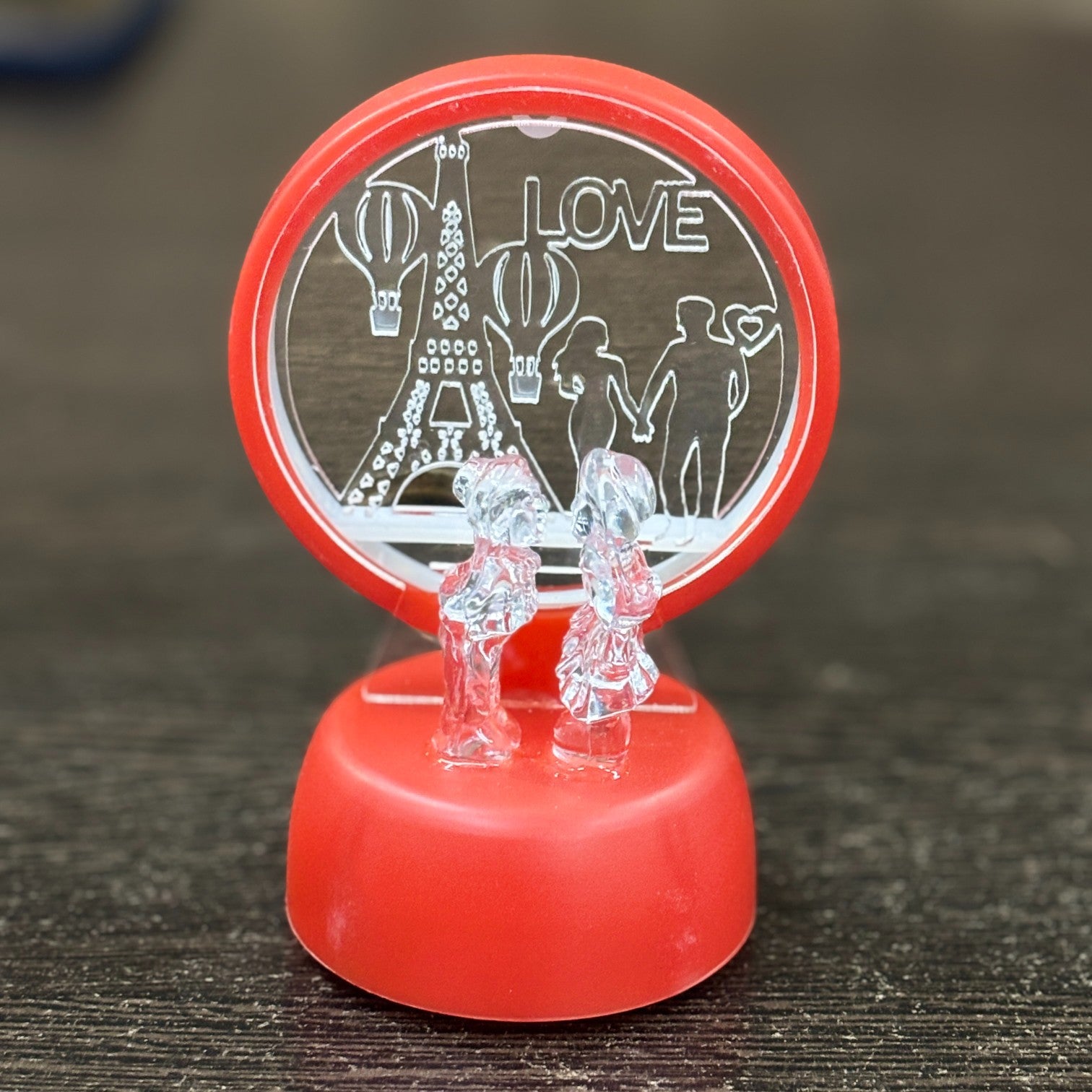 Romantic Couple Showpiece with LED Light | Decorative Love Figurine for Bedroom & Living Room Décor | Valentine, Anniversary & Wedding Gift for Couples - 6 Inch - Apkamart #Style_Design 2