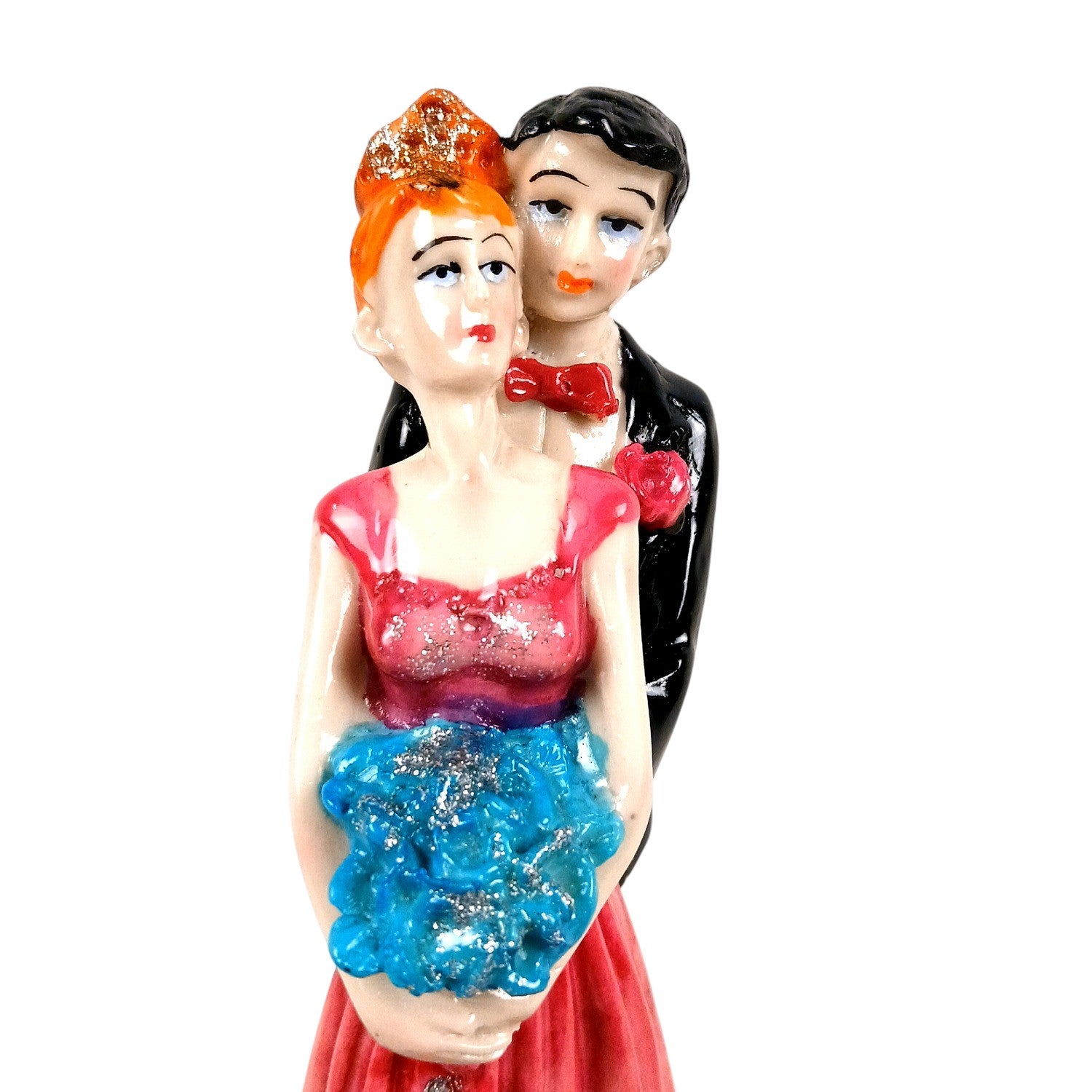 Romantic Couple Showpiece | Love Figurine Decorative Sculpture for Home Décor & Living Room | Valentine, Anniversary & Wedding Gift for Her & Him - 9 Inch - Apkamart