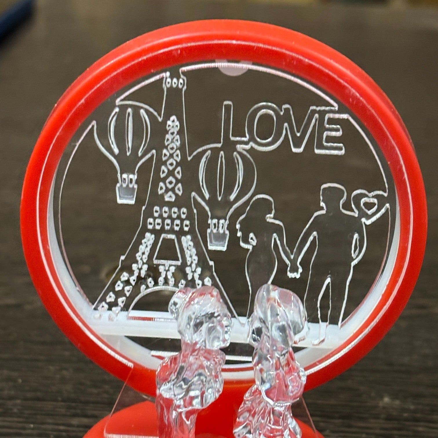 Romantic Couple Showpiece with LED Light | Decorative Love Figurine for Bedroom & Living Room Décor | Valentine, Anniversary & Wedding Gift for Couples - 6 Inch - Apkamart #Style_Design 2