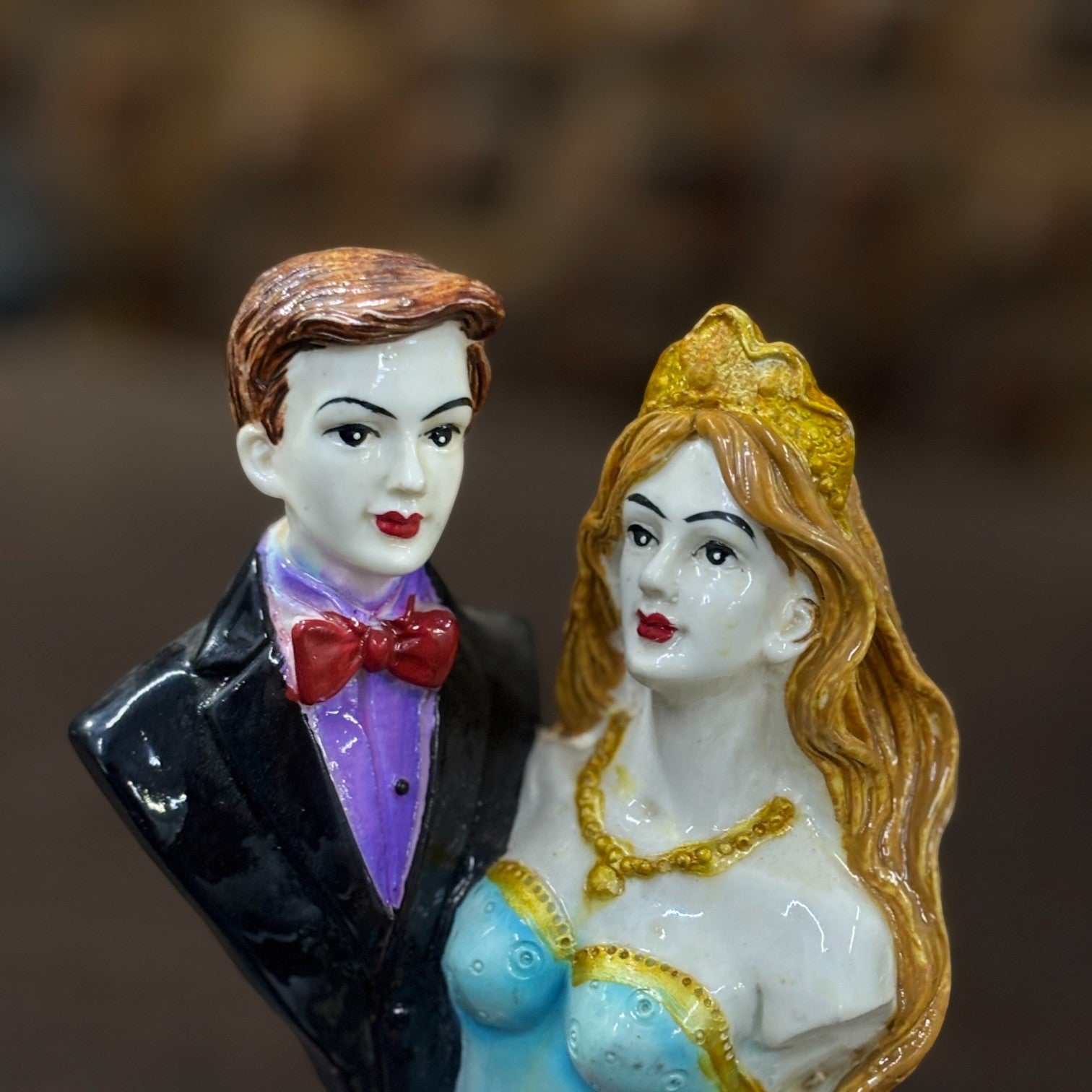 Romantic Couple Showpiece | Love Figurine for Home Decor | Elegant Sculpture for Bedroom, Living Room & Gift for Anniversary, Wedding or Valentine’s Day - 10 Inch - Apkamart