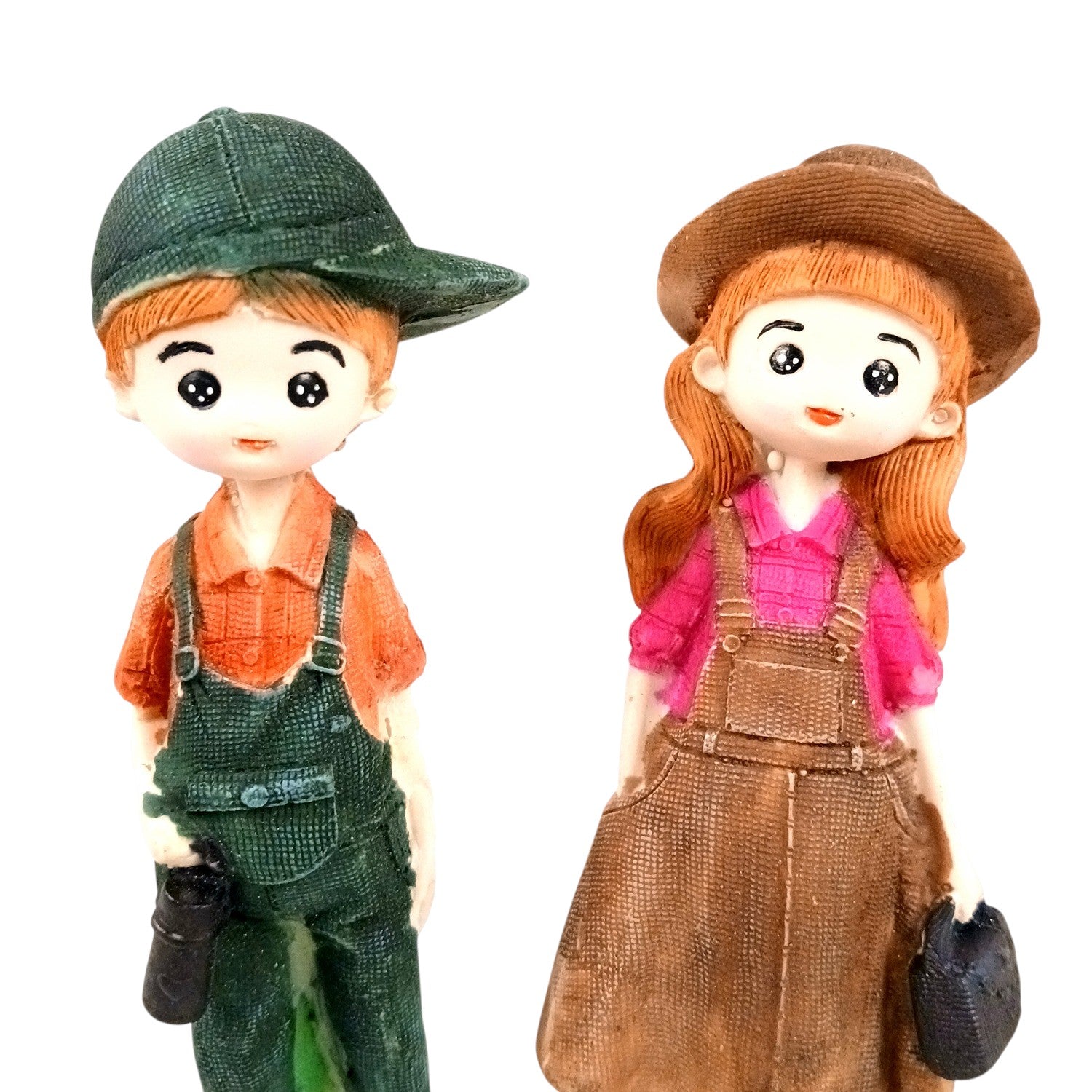 Romantic Couple Showpiece Set | Love Figurine Decorative Sculpture for Home Decor & Living Room | Romantic Figurine for Living Room, Bedroom & Gifting - 7 Inch (Set of 2) - Apkamart