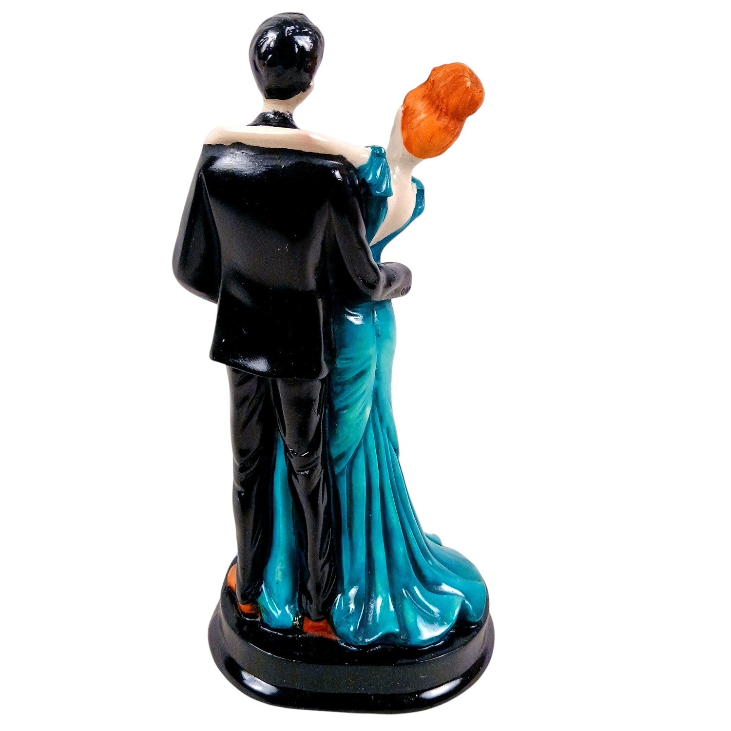 Romantic Couple Showpiece | Love Figurine Decorative Sculpture for Home Décor | Romantic Figurine for Living Room, Bedroom & Gifting - 9 Inch - Apkamart